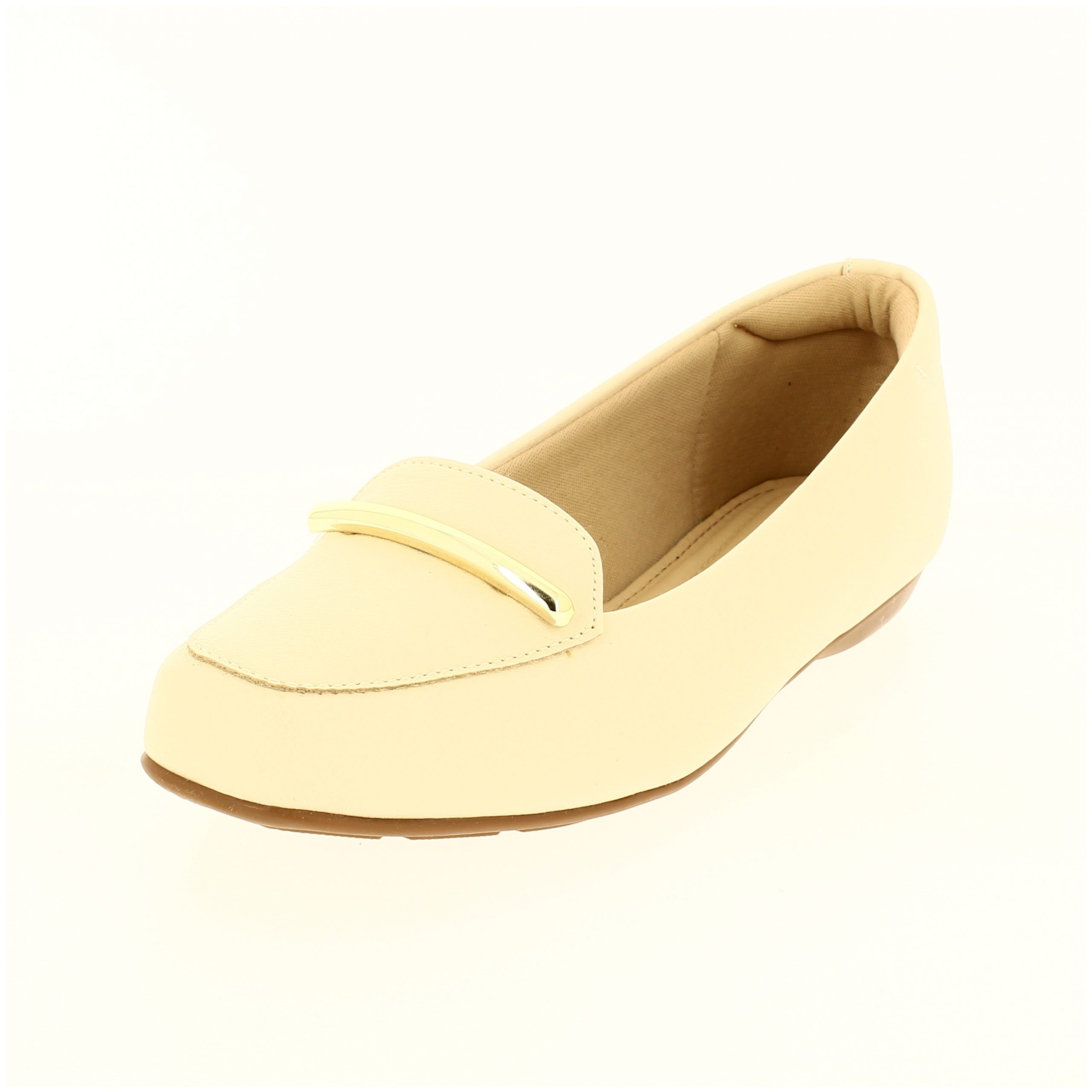 MODARE Women Casual BALLERINA Shoes CREAM