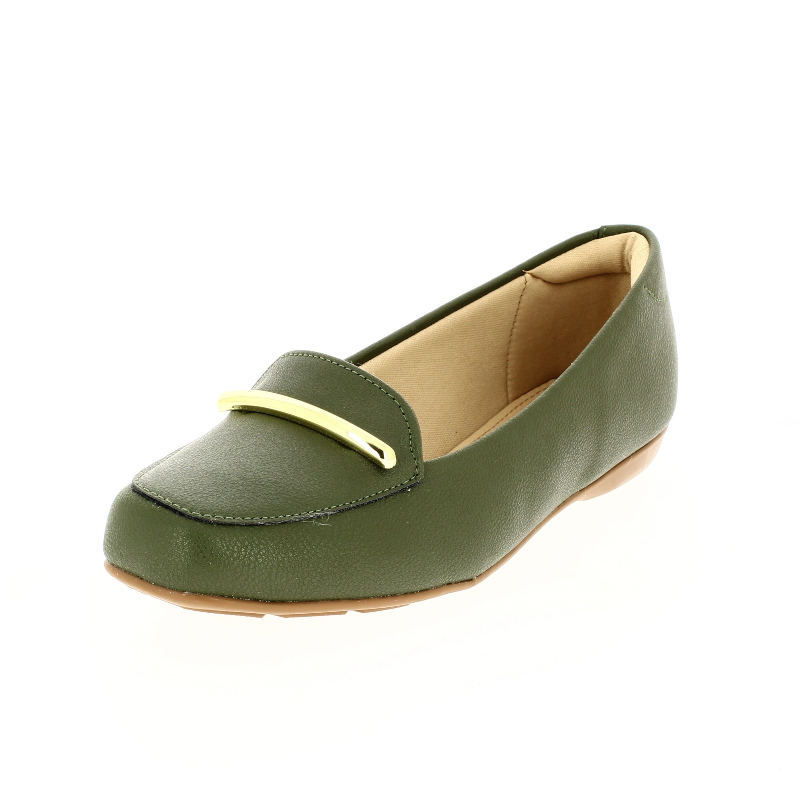 MODARE Women Casual BALLERINA Shoes OLIVE