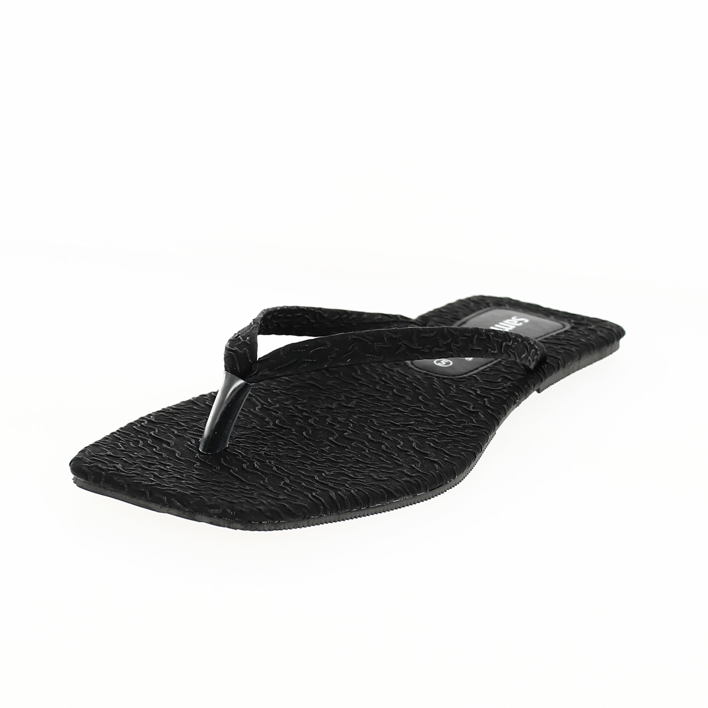samsons Women Casual THONGS Slippers BLACK