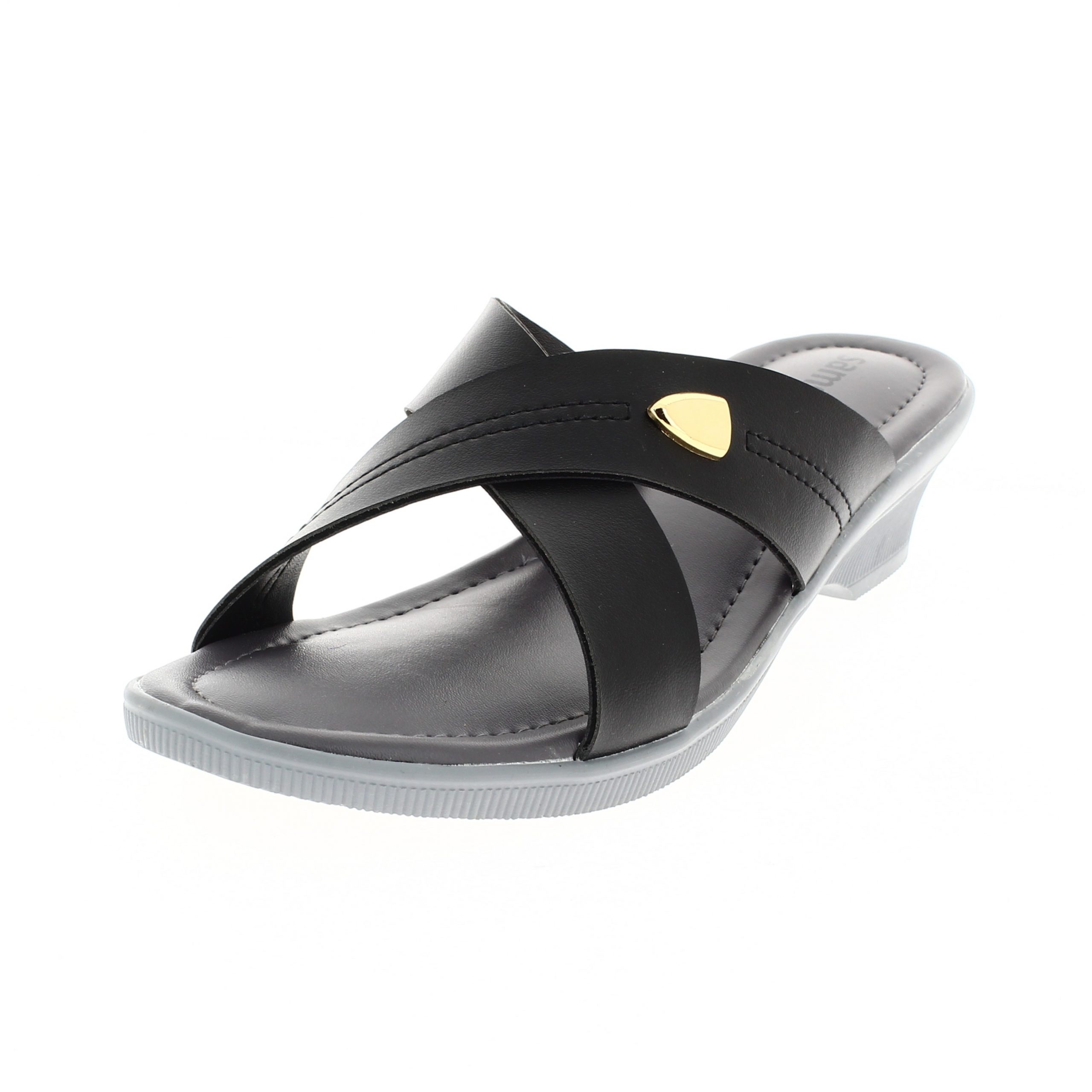 samsons  Women Casual  Slip-on Wedges BLACK