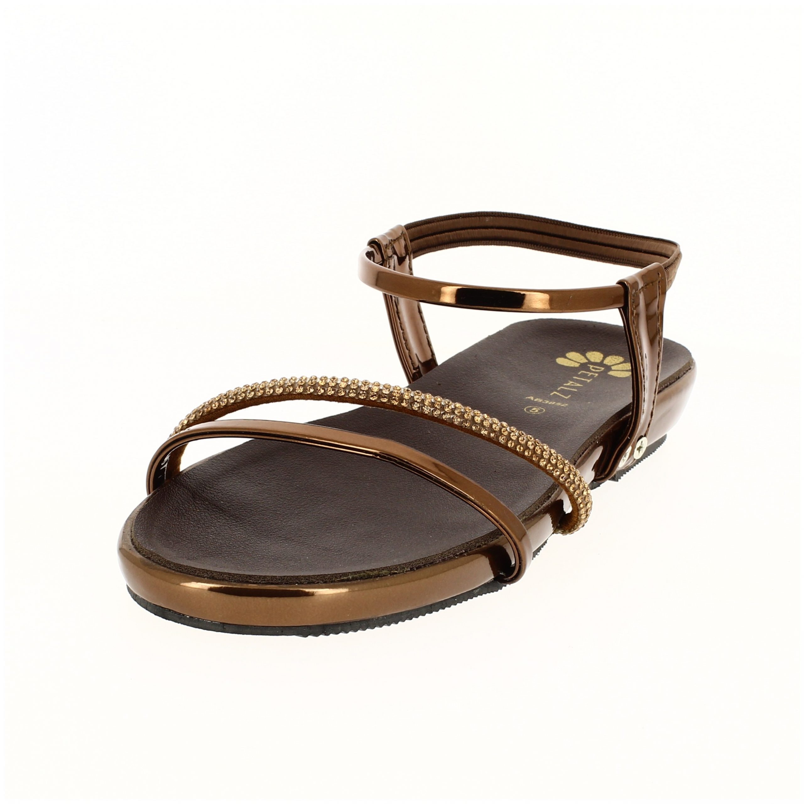 PETALZ Women Casual FLATS Slippers Brown