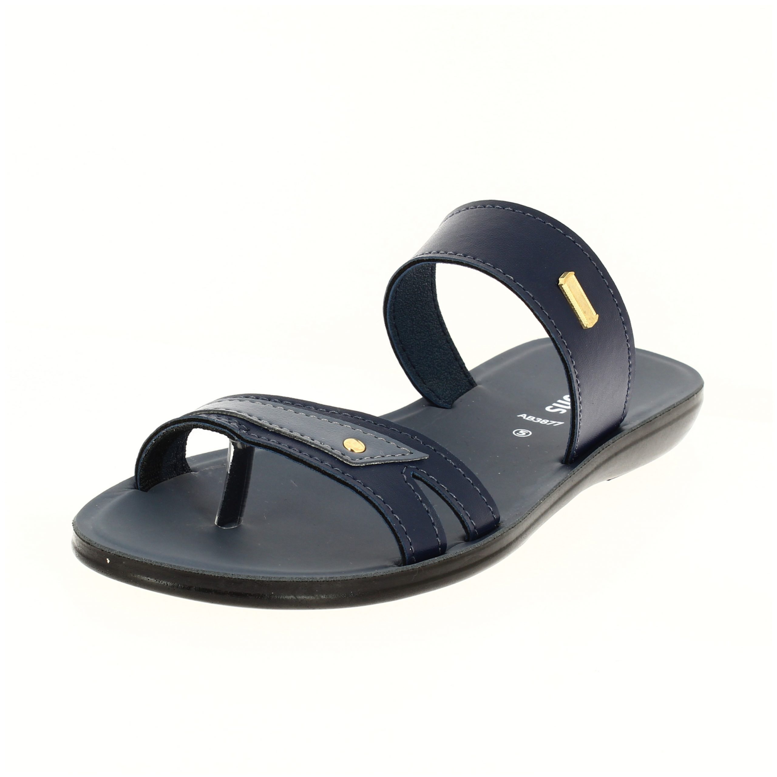 samsons  Women Casual  Toe Ring Slippers BLUE