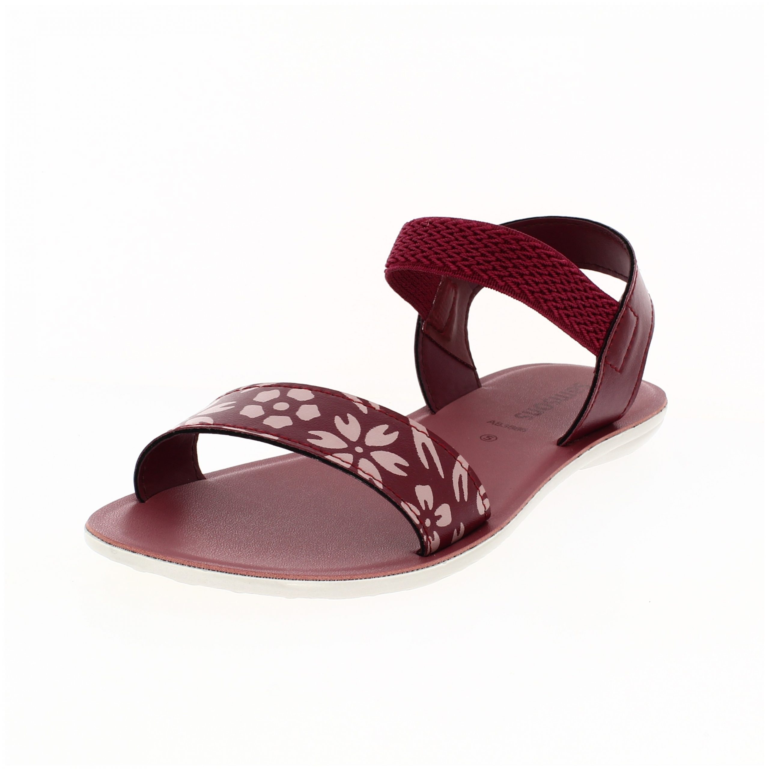 samsons Women Casual Slip-on Sandals MAROON