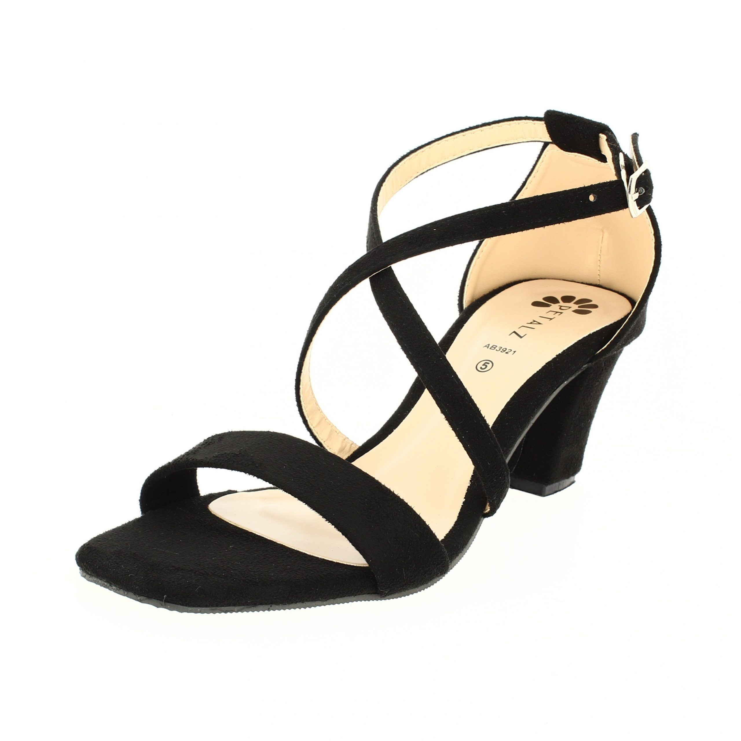 PETALZ  Women Formal  Slip-on Heels BLACK