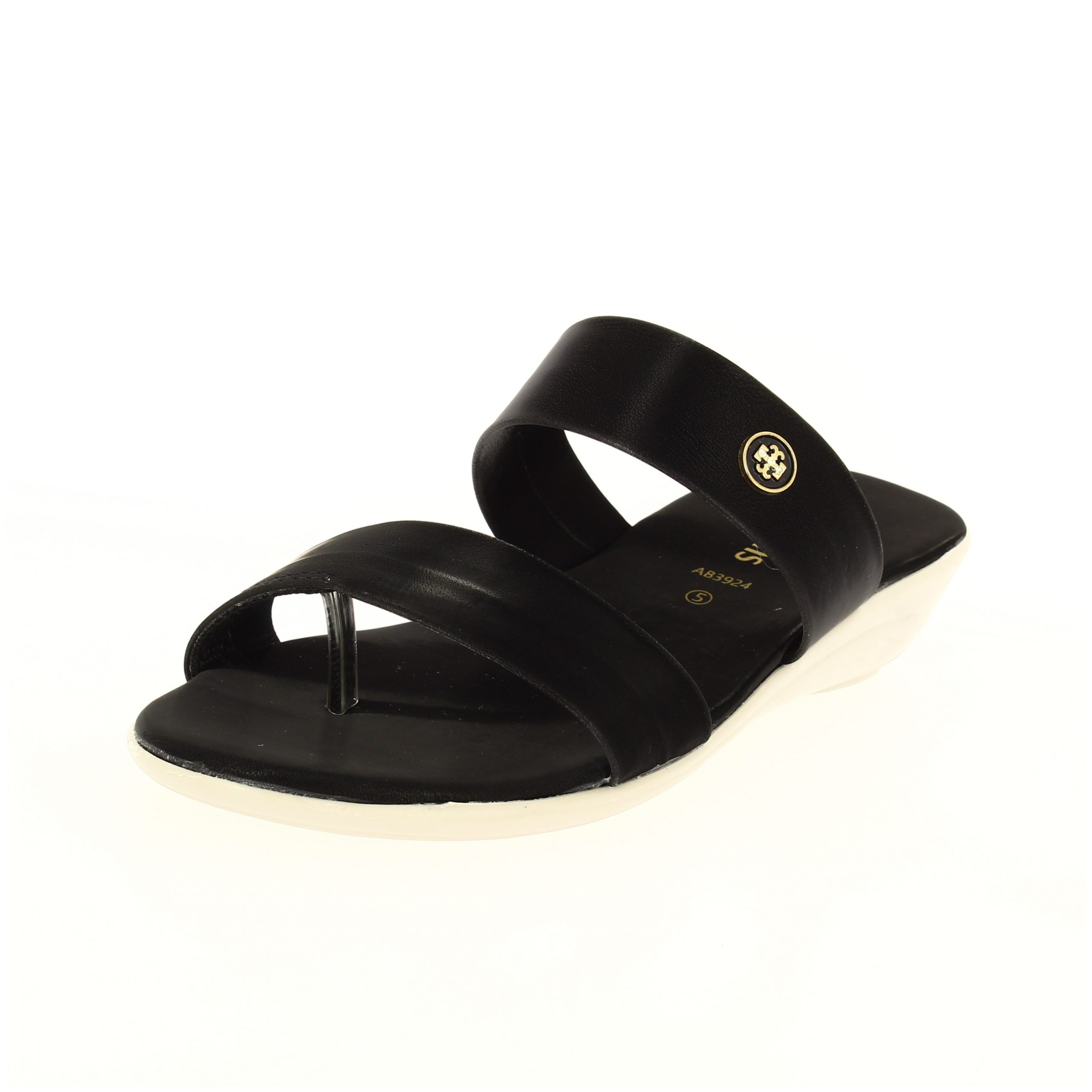 samsons  Women Casual  Toe Ring Wedges BLACK