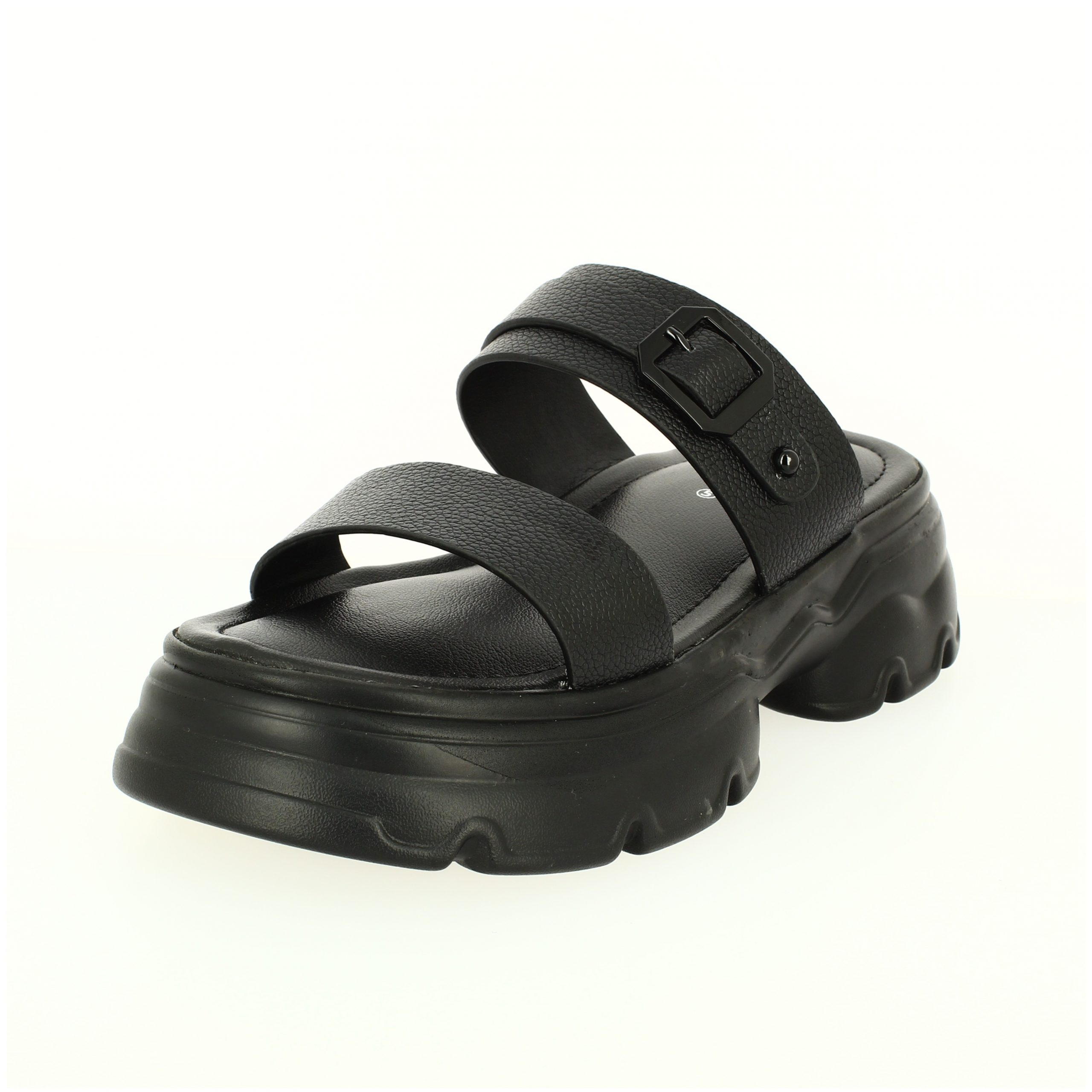 PETALZ  Women Casual  Slip-on Slippers BLACK