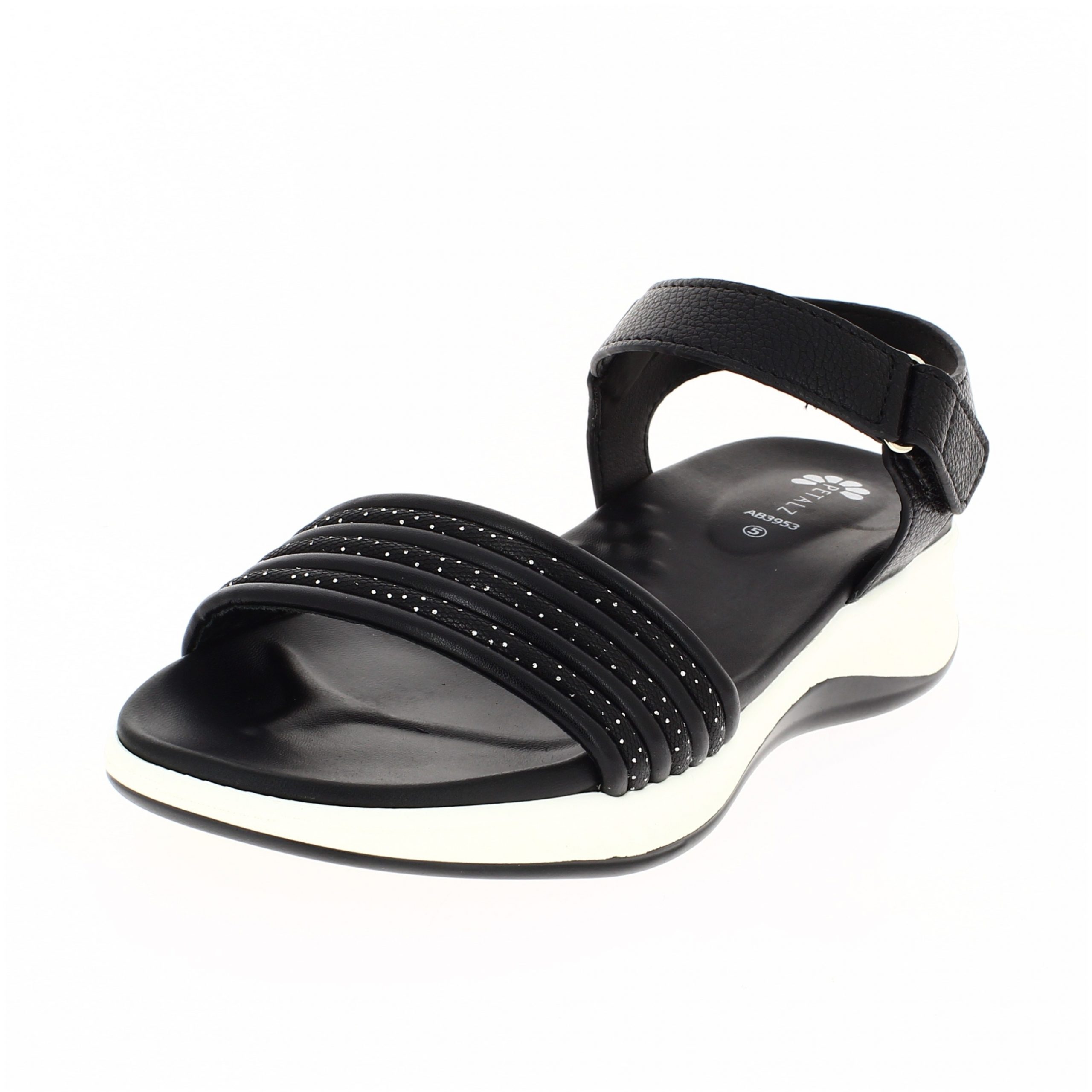 PETALZ Women Casual Slip-on Wedges BLACK