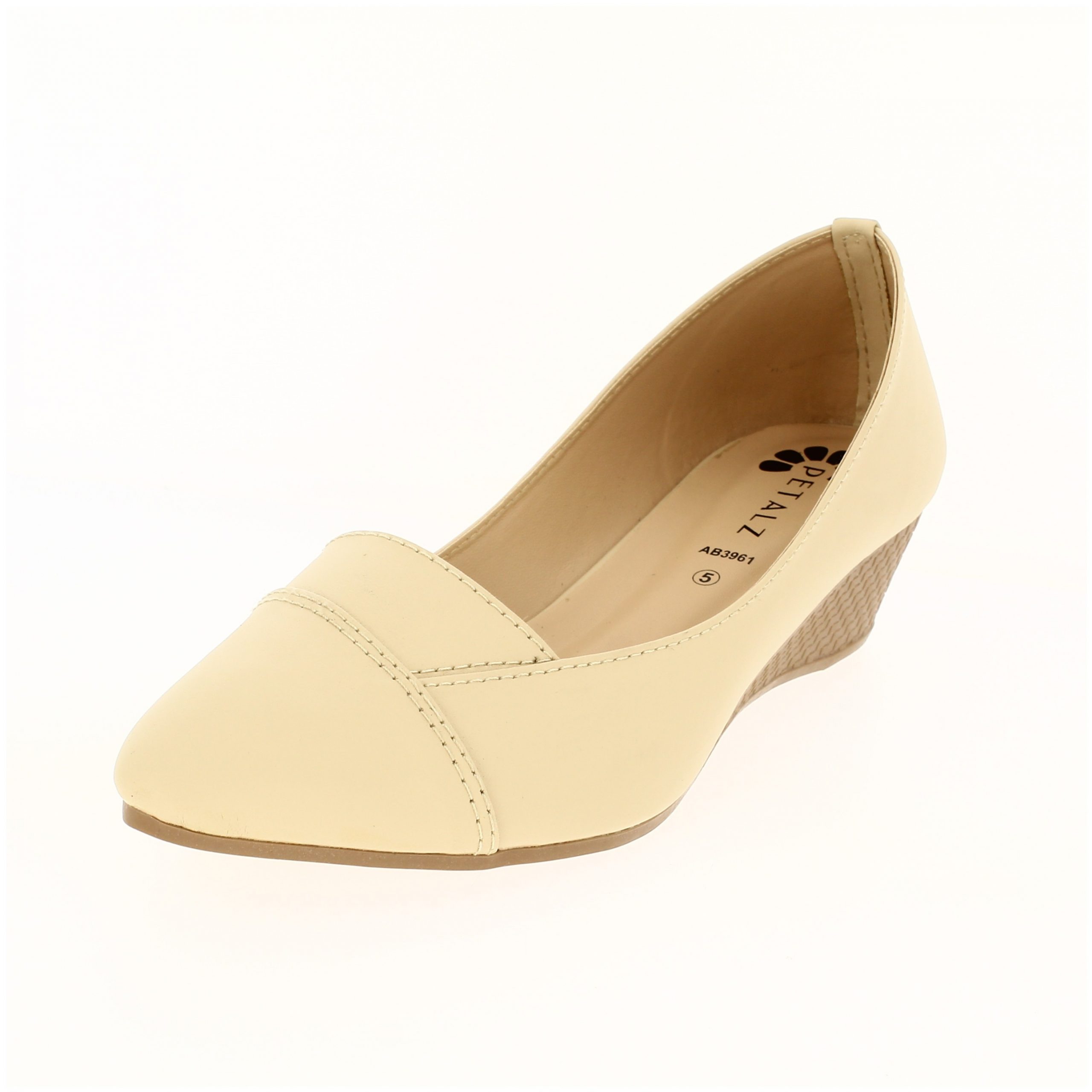 PETALZ  Women Formal Pumps Shoes BEIGE