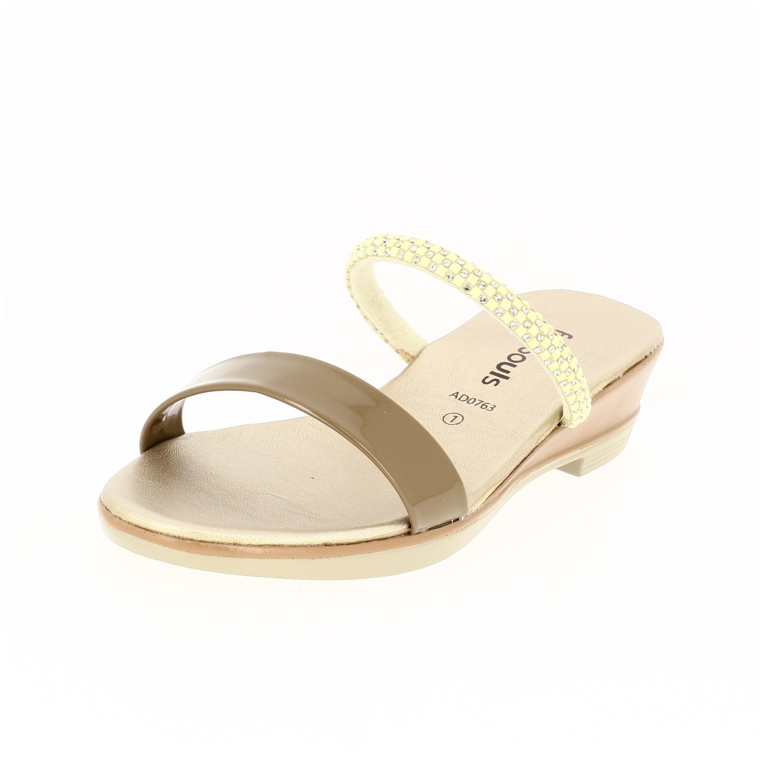 Fun Souls Girls Casual  Slip-on Slippers BEIGE