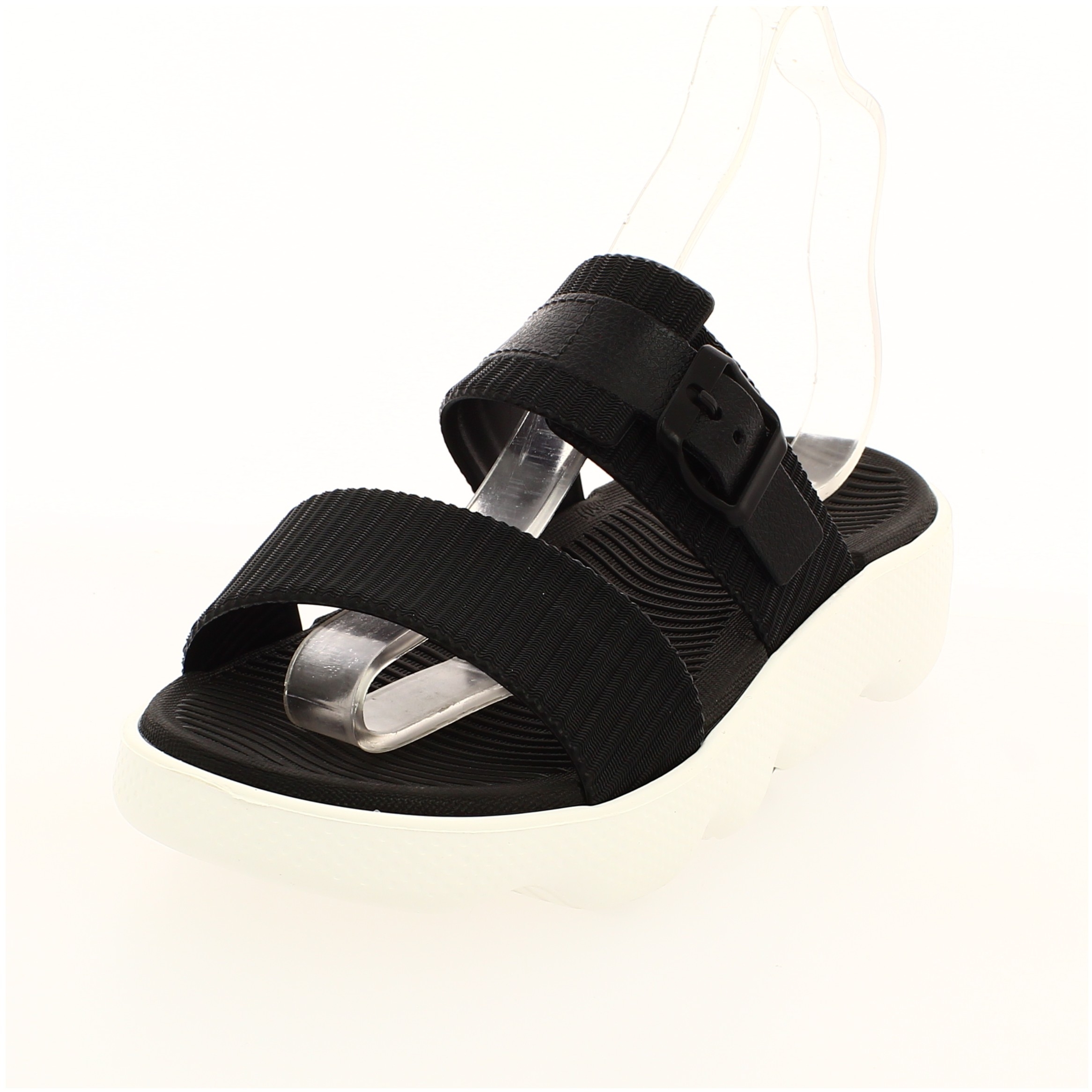 PETALZ Women Casual Slip-on Wedges BLACK