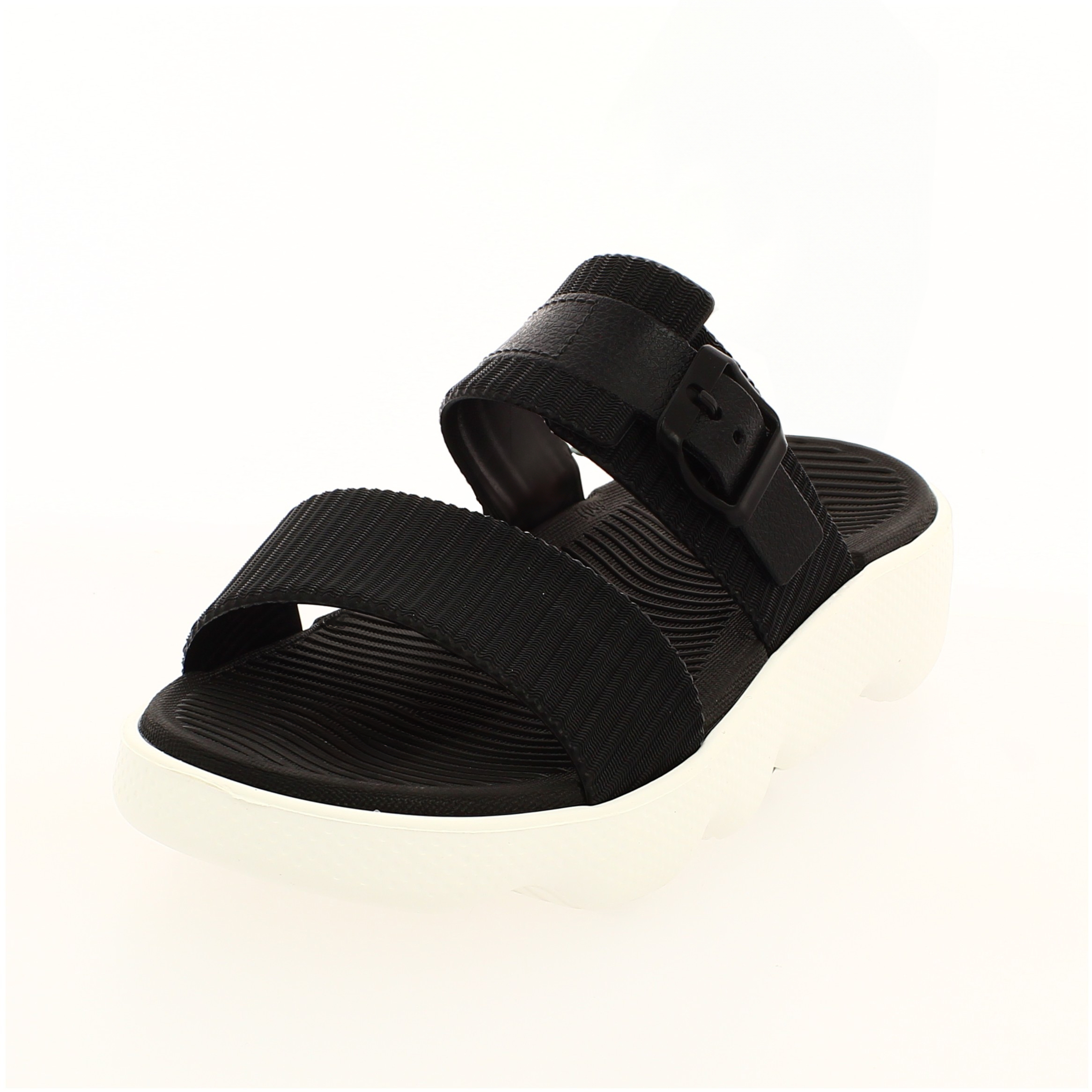 PETALZ Women Casual Slip-on Wedges BLACK