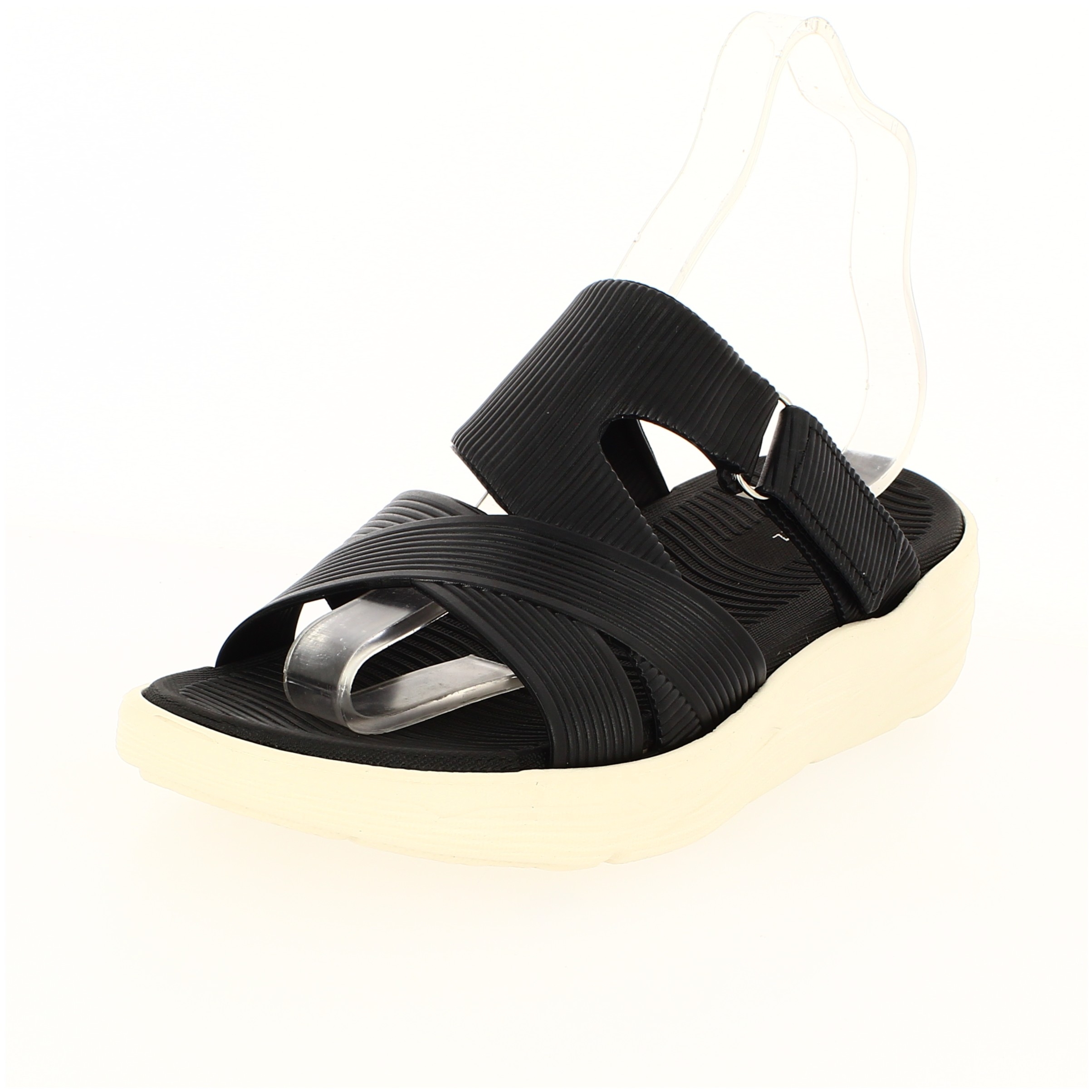 PETALZ Women Casual Slip-on Wedges BLACK