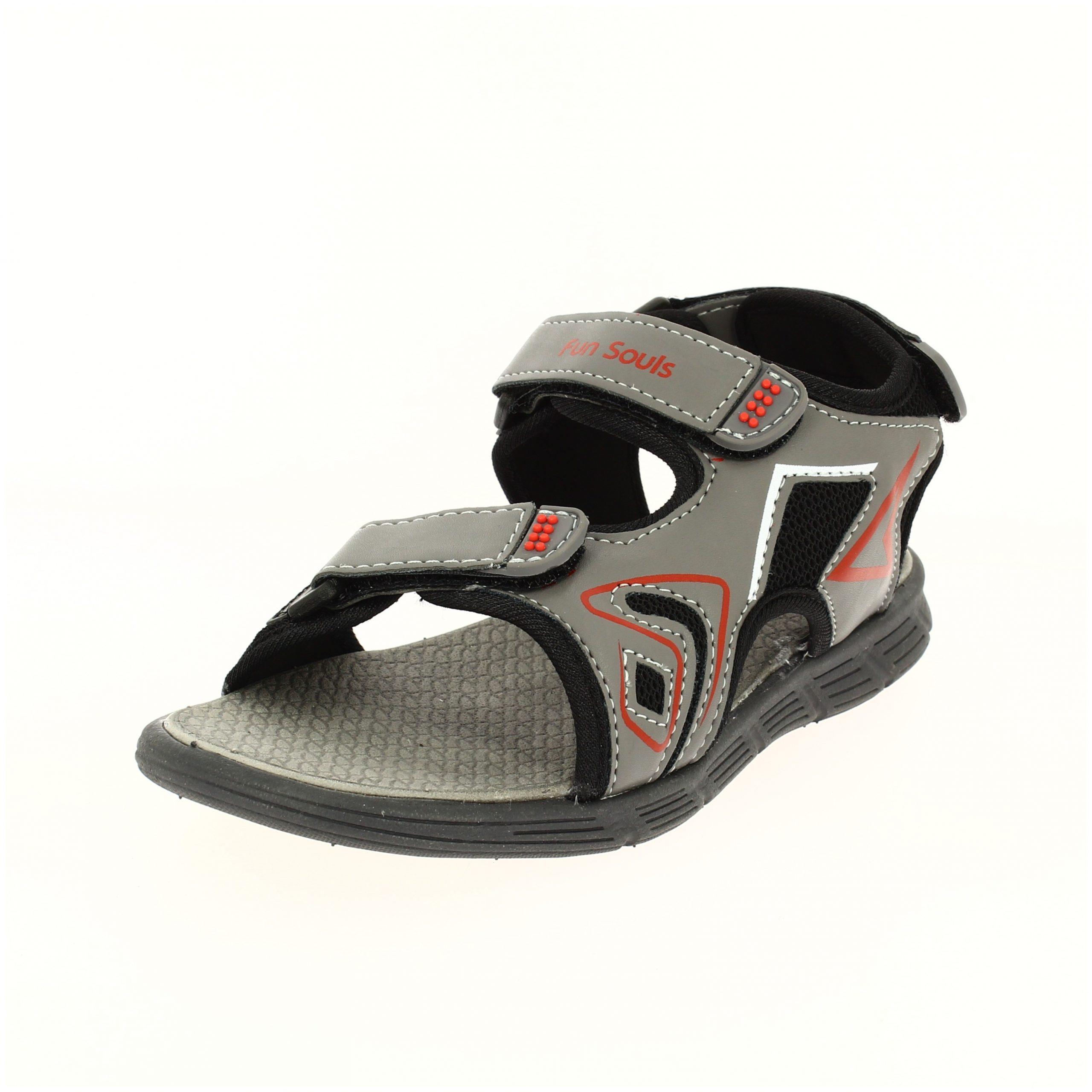 Fun Souls Boys Casual  Slip-on  Sandals GRAY