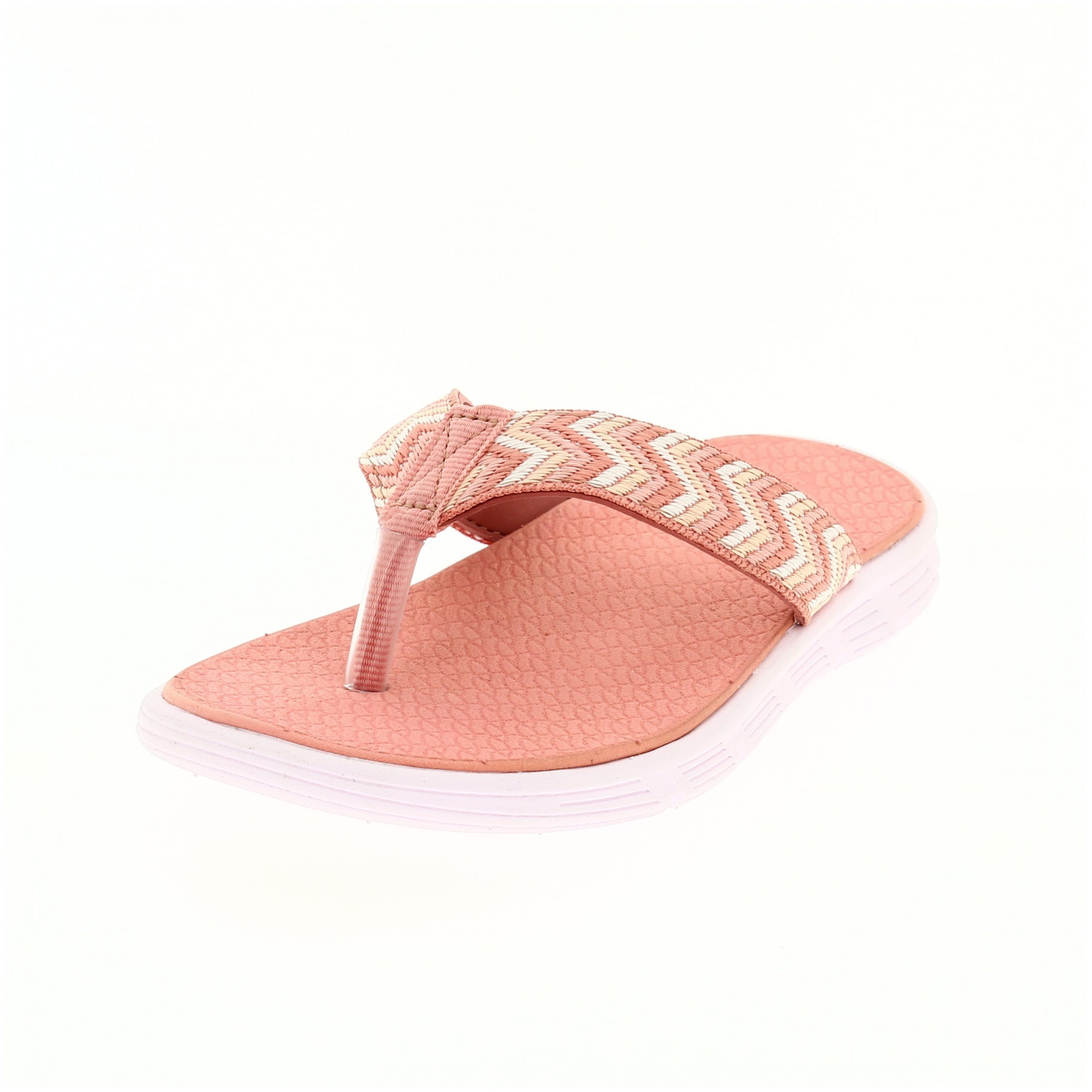 Fun Souls Girls Casual V-strap Slippers PINK