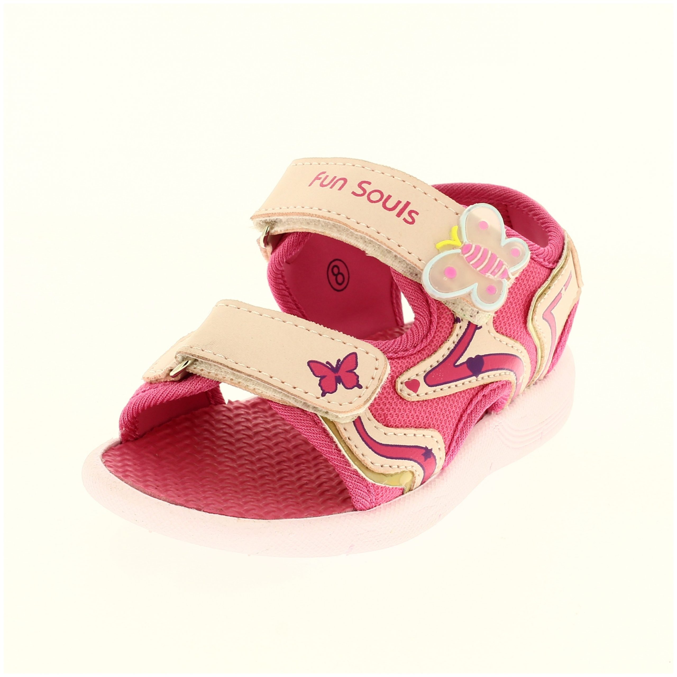 Fun Souls Girls Casual Slip-on Sandals PINK