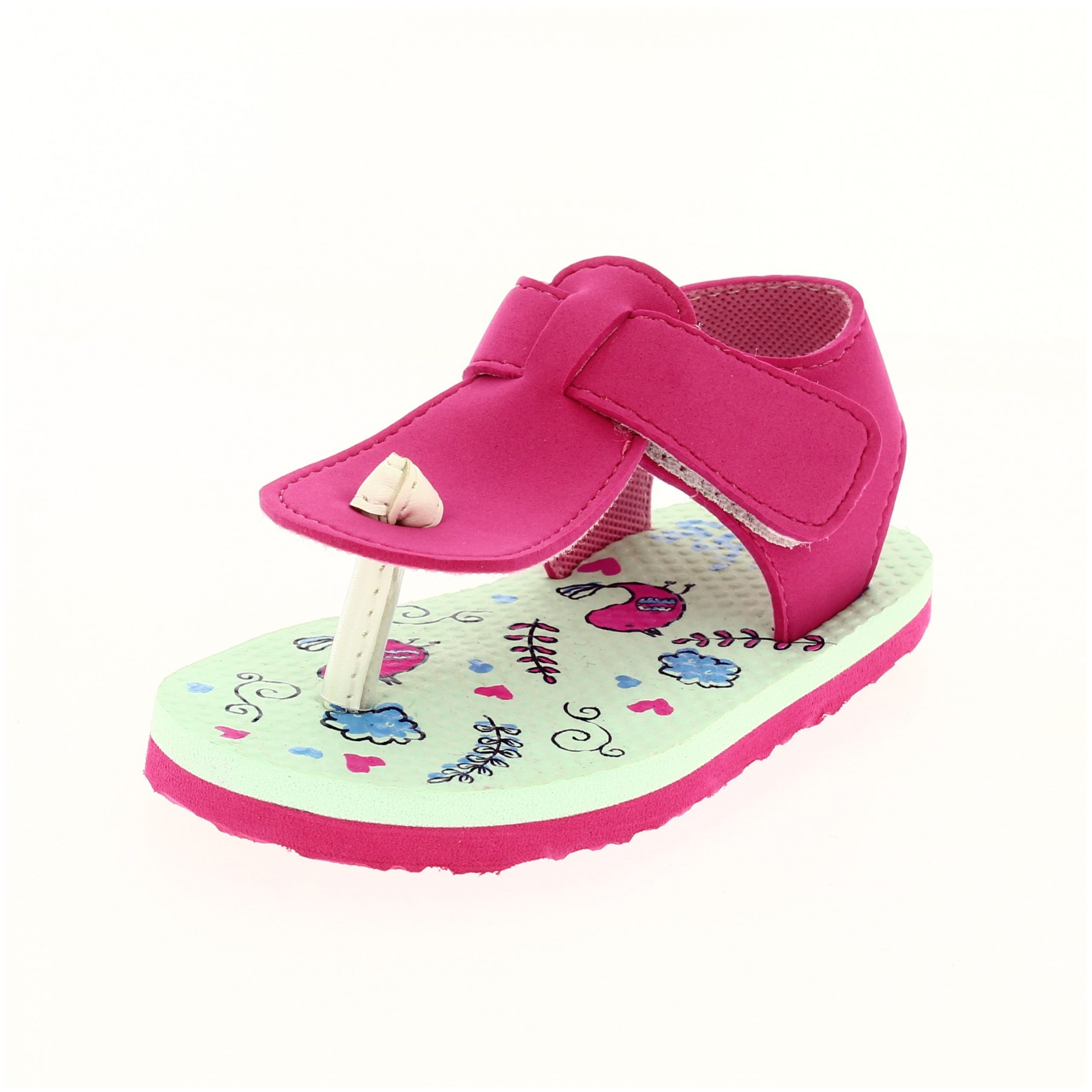 STAR KiDS Girls Casual T-strap Sandals PINK