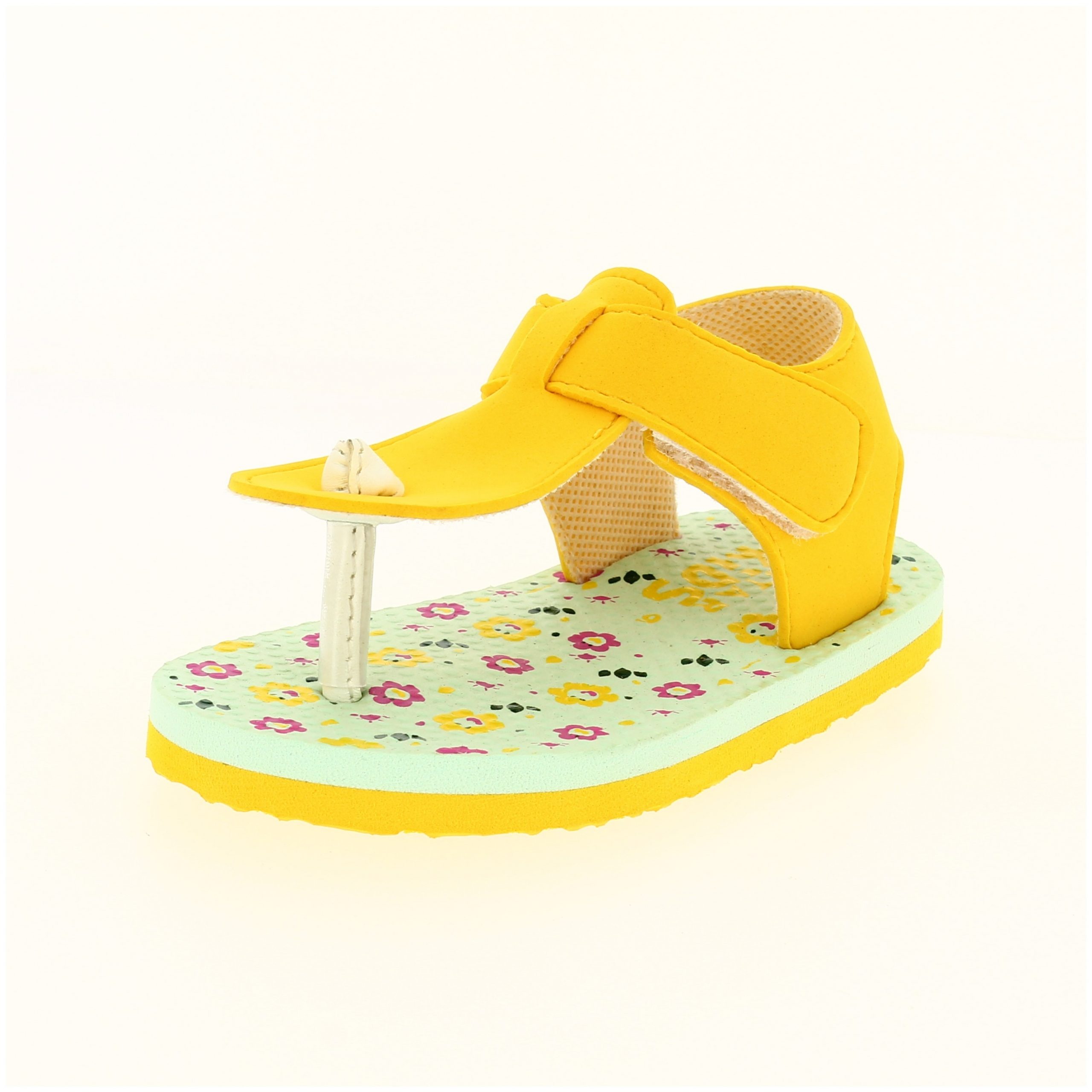 STAR KiDS Girls Casual T-strap Sandals YELLOW