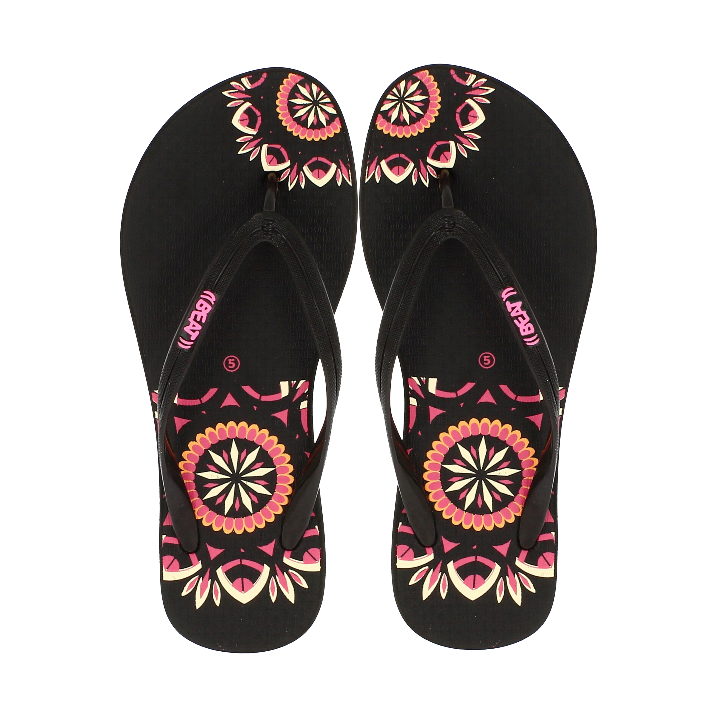 BEAT Women Casual Flip Flops Black , D Aqua , Aqua , Blue , Pink