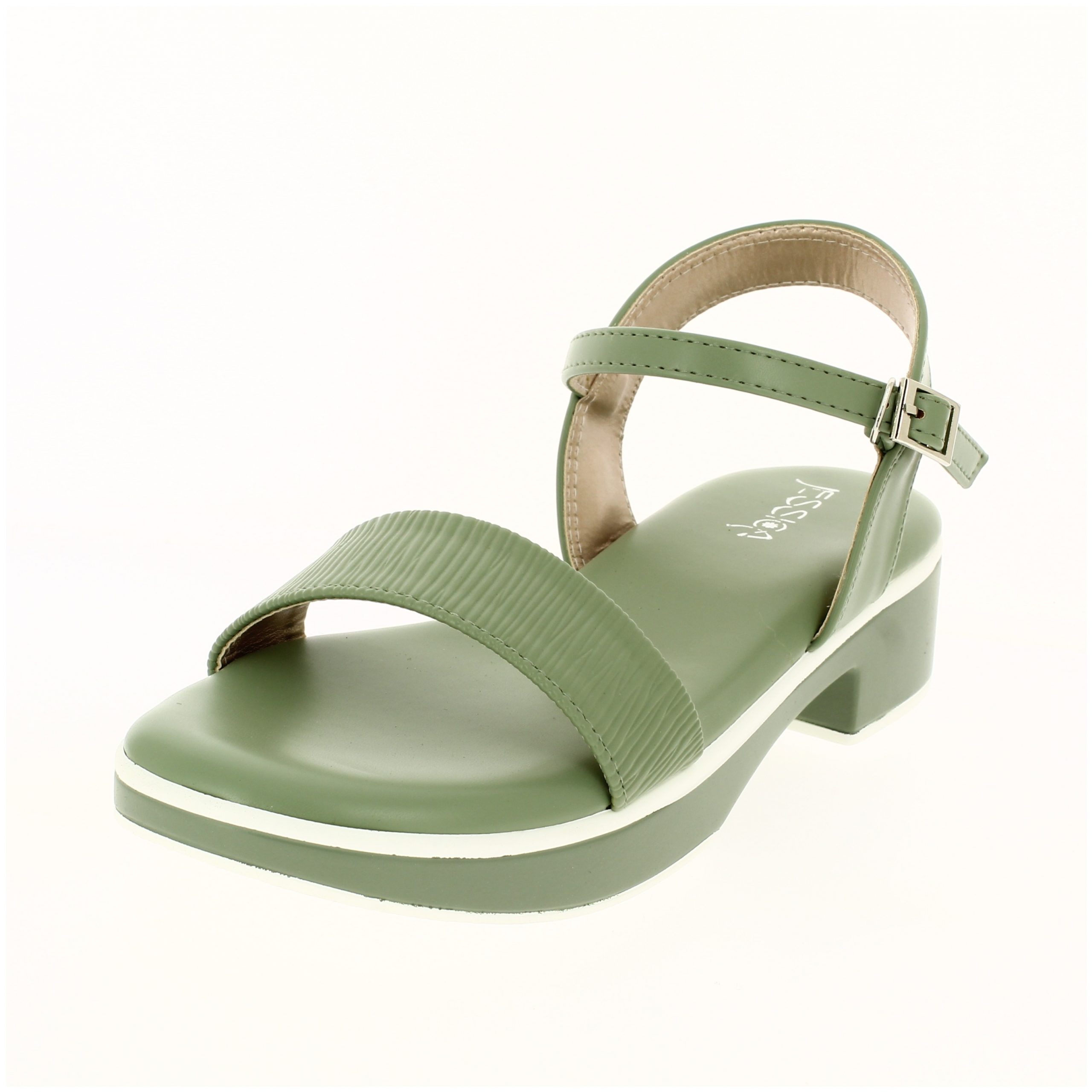 JESSICA Women Casual Slip-on Heels GREEN
