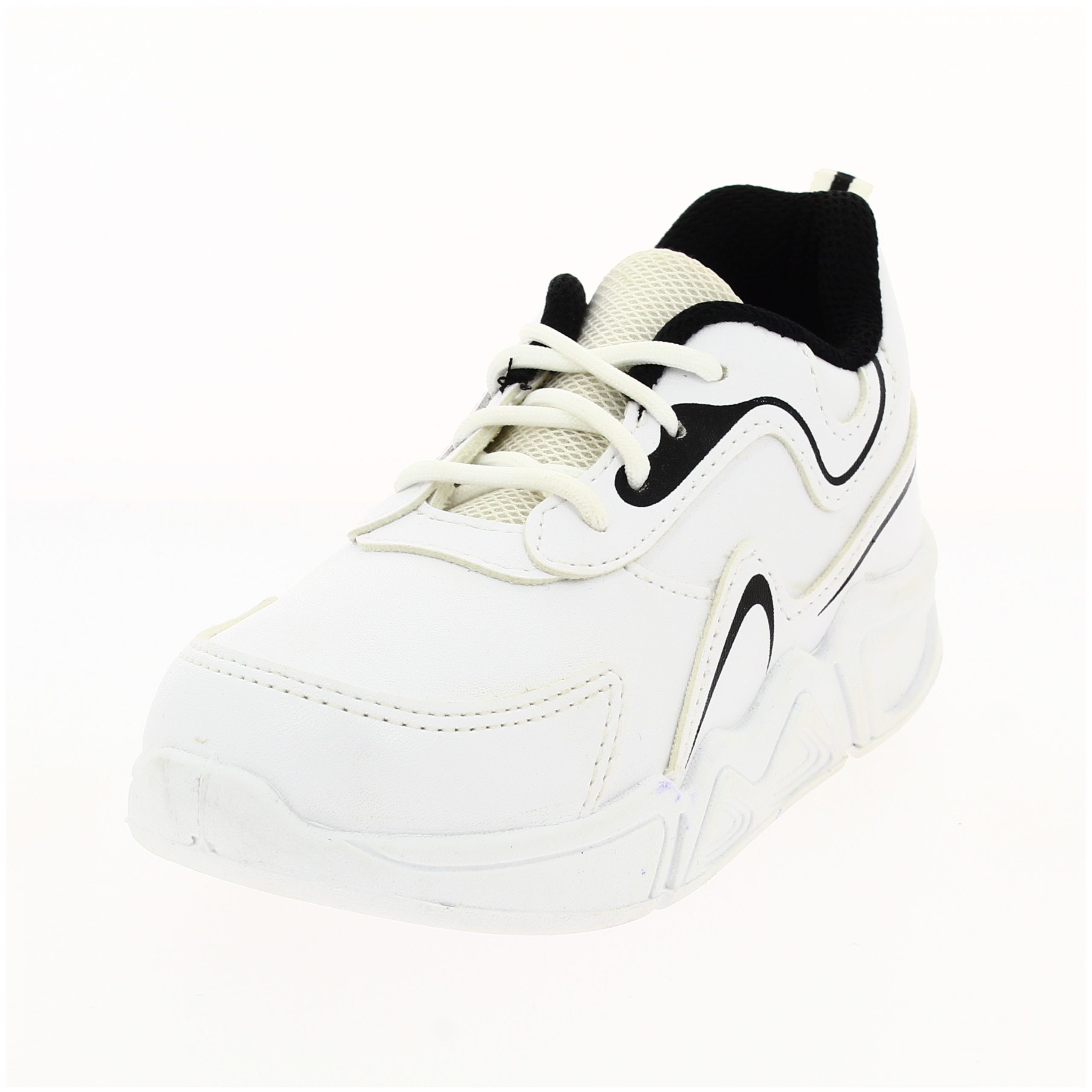 FUN SOULS BOYS CASUAL SLIP -ON SHOE WHITE