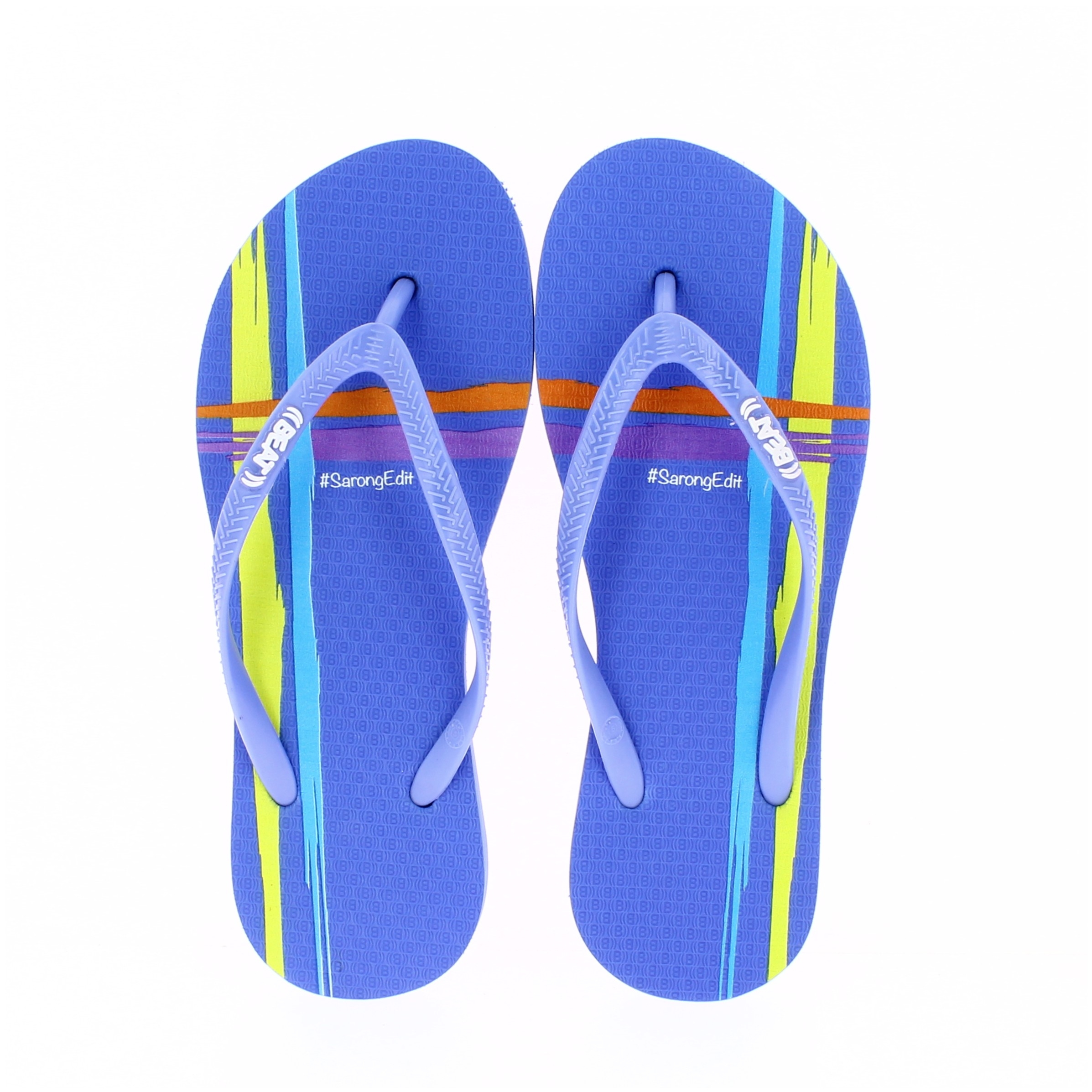 BEAT  Women Casual FLATS  Flip Flops Blue , Aqua, Pink, Purple , Lime