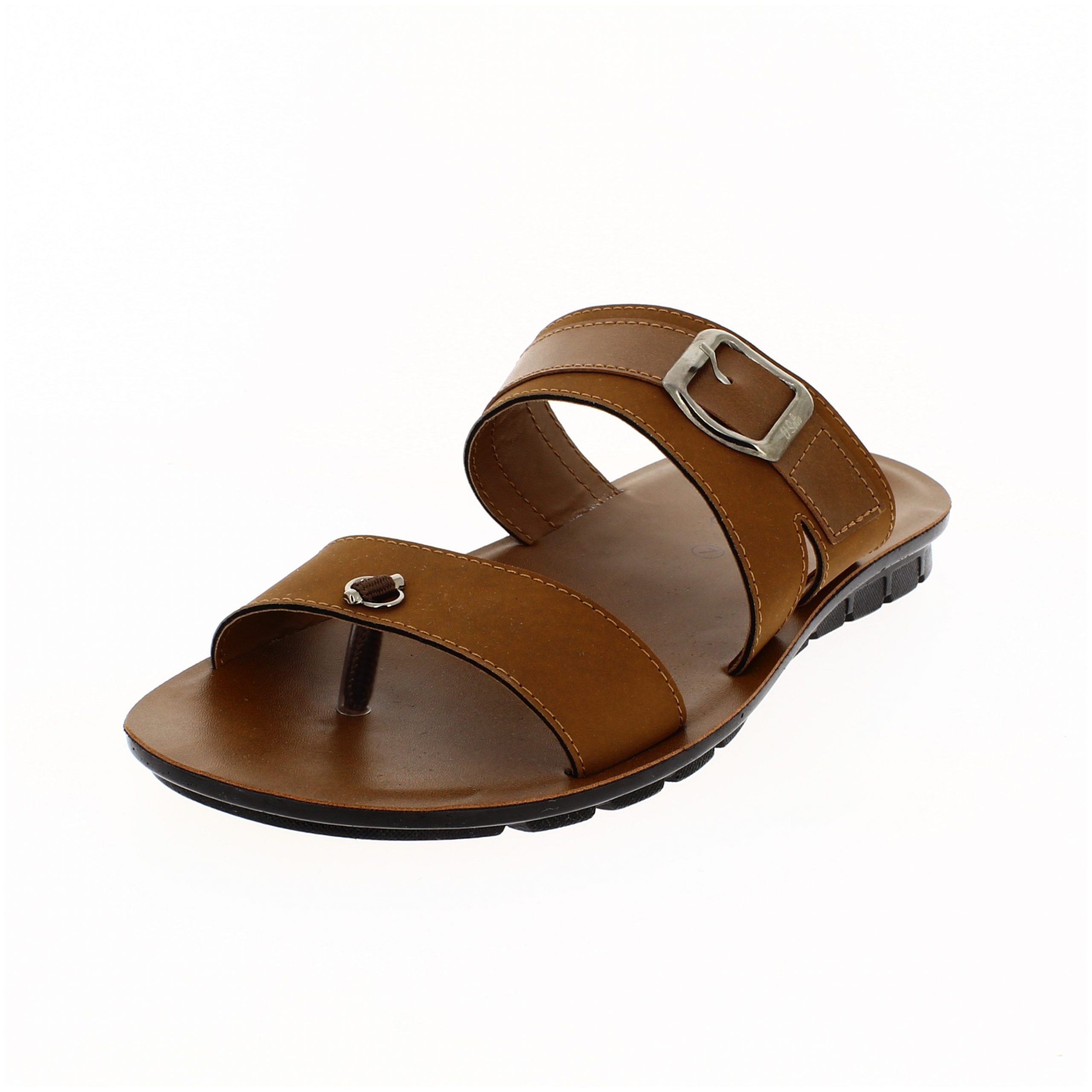 U Softo   Men Casual  Toe Ring Slippers BROWN