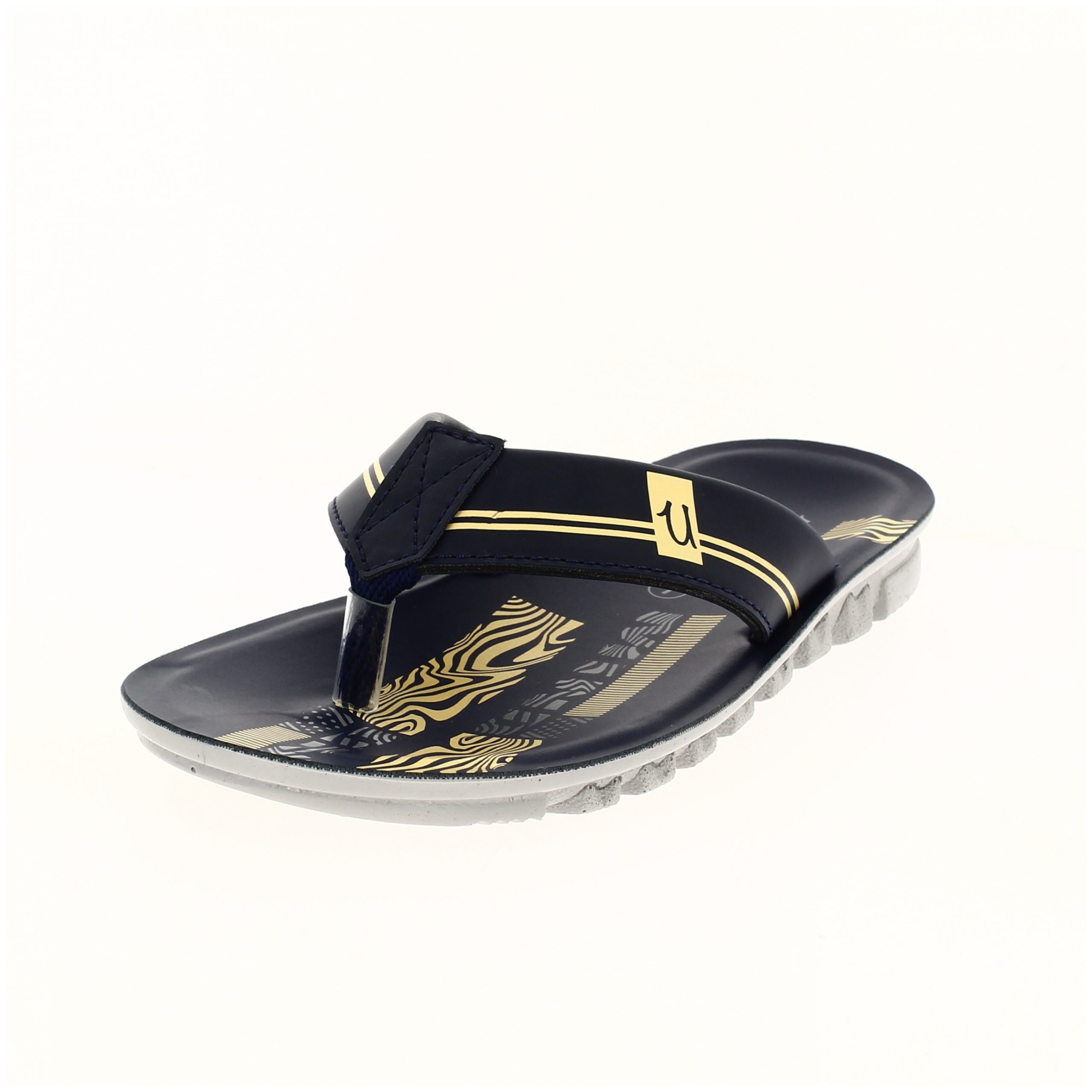 U Softo Boys Casual V-strap Slippers BLUE