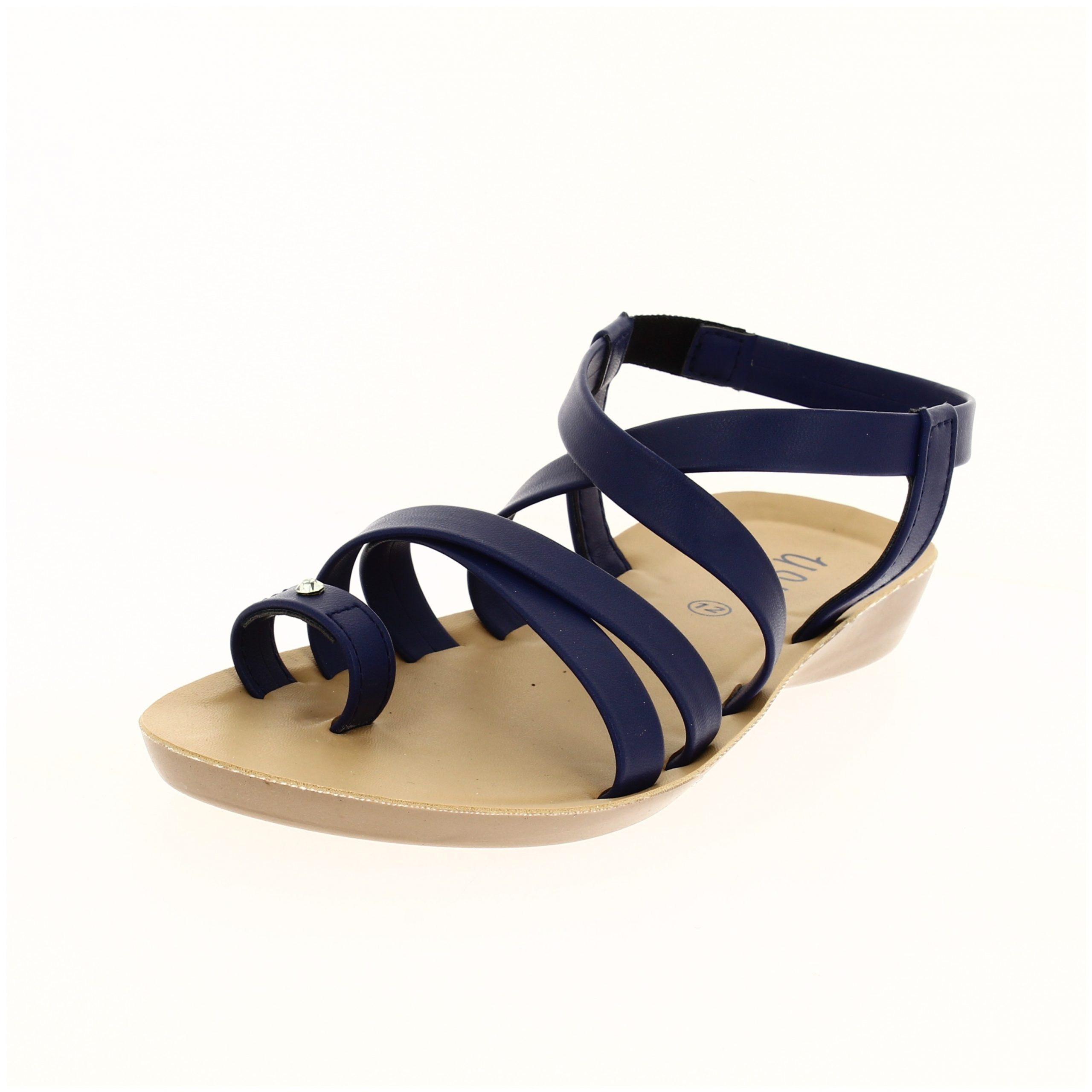 U Softo Girls Casual  Toe Ring  Sandals BLUE