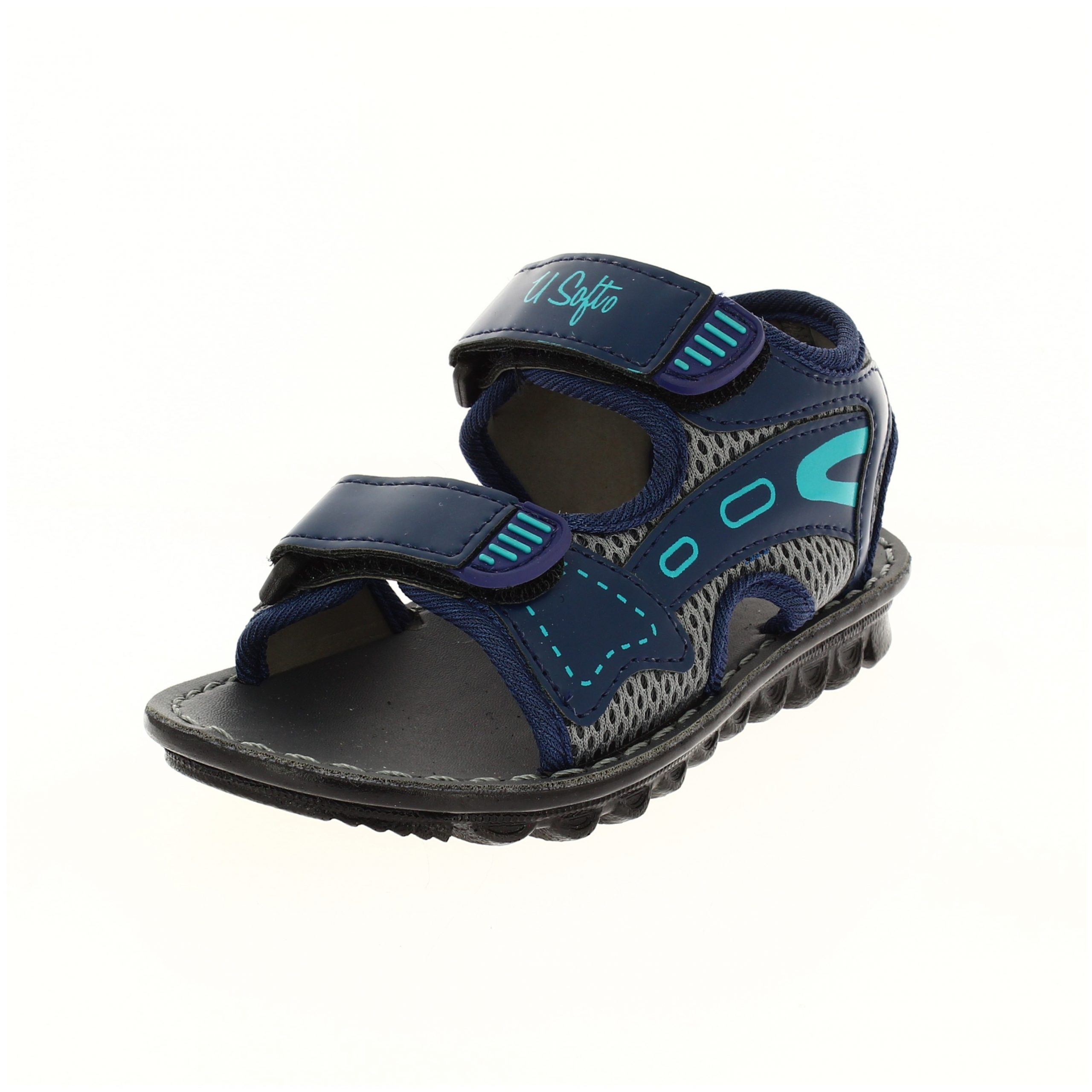 U SOFTO BOYS CASUAL SLIP -ON SANDAL BLUE