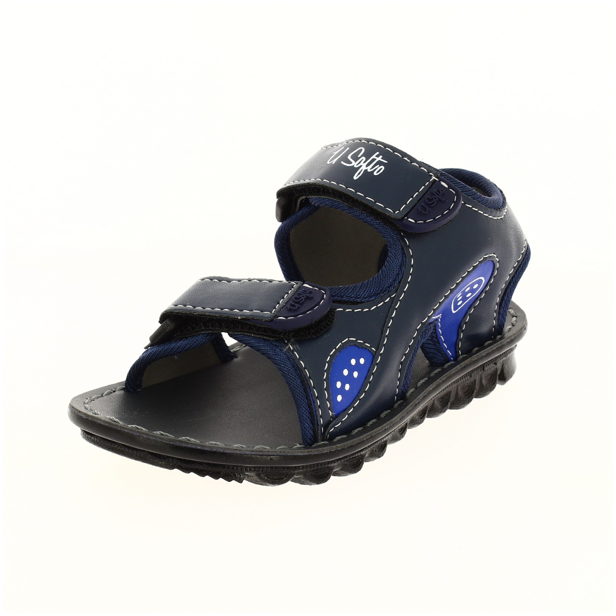 U SOFTO BOYS CASUAL SLIP -ON SANDAL BLUE