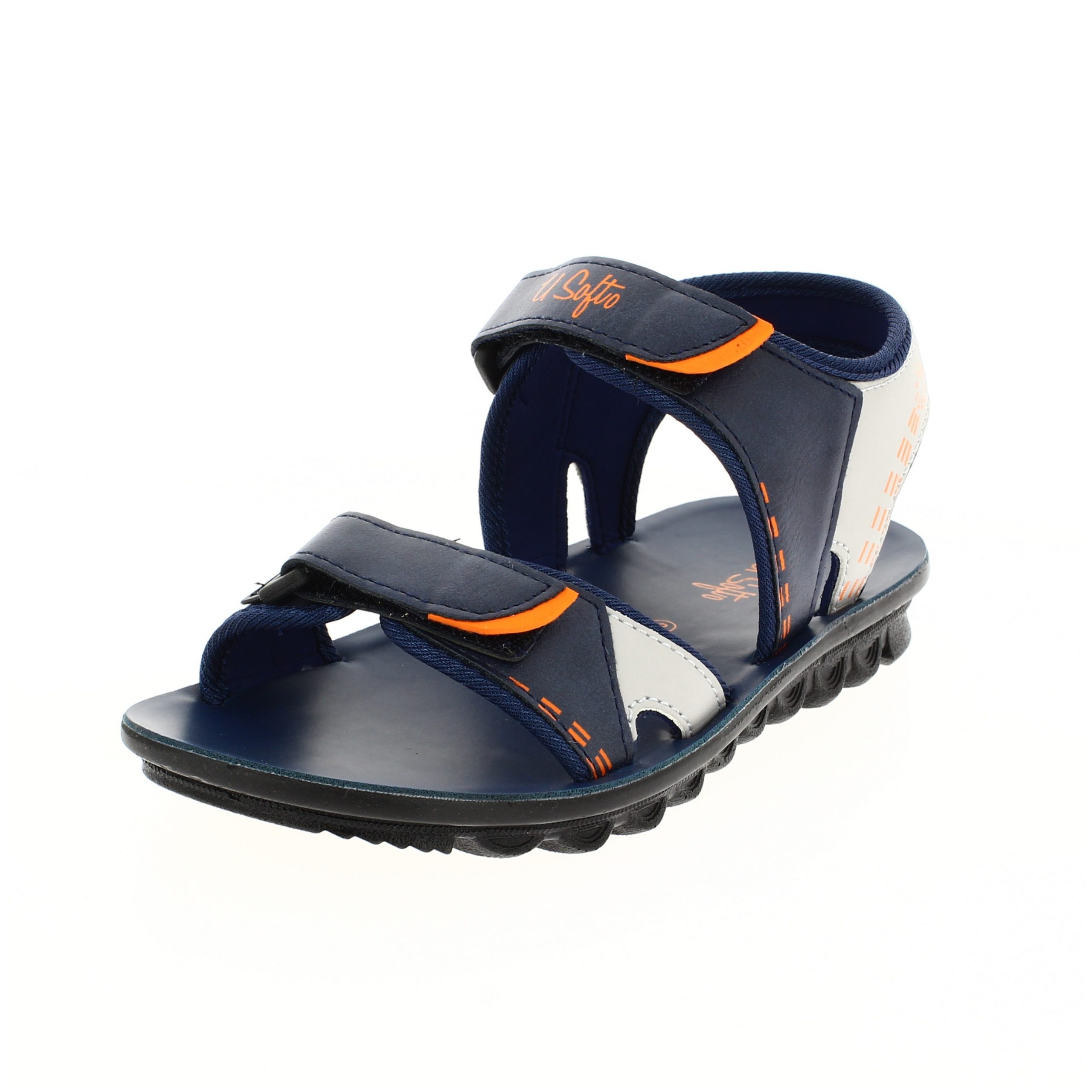 U SOFTO BOYS CASUAL SLIP -ON SANDAL BLUE