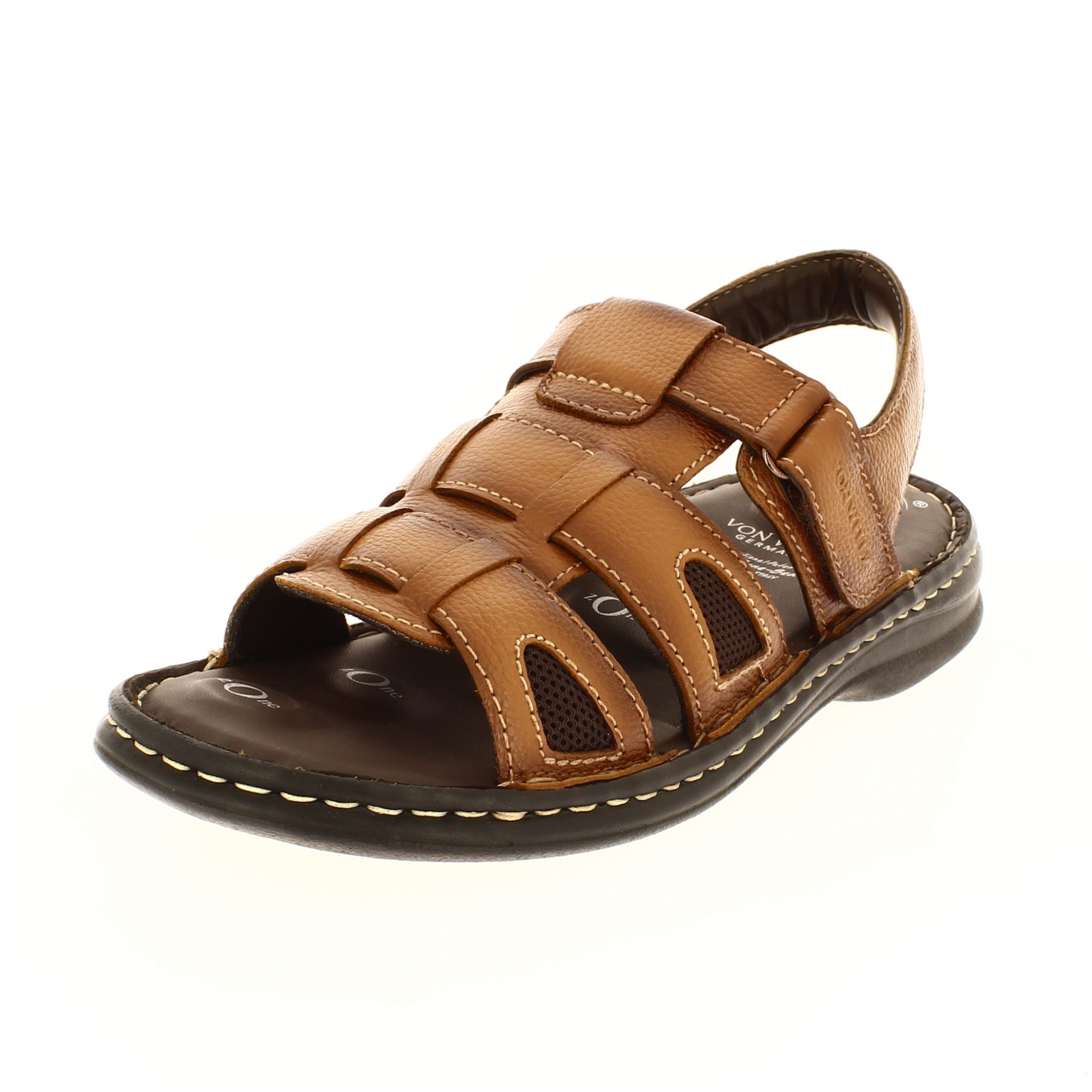Von Wellx   Men Casual  Slip-on  Sandals Tan