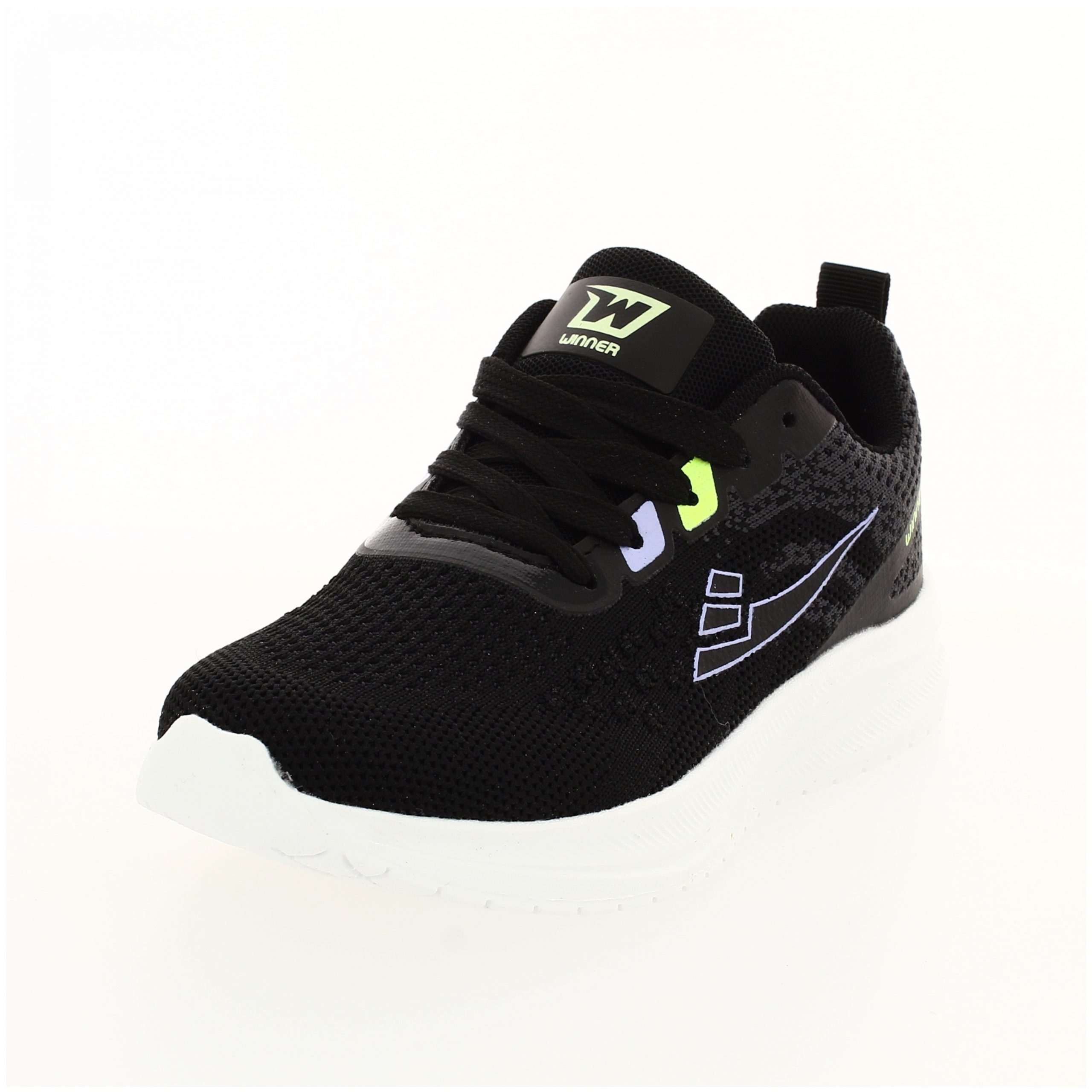 Winner Boys Casual Lacing Shoes BLACK
