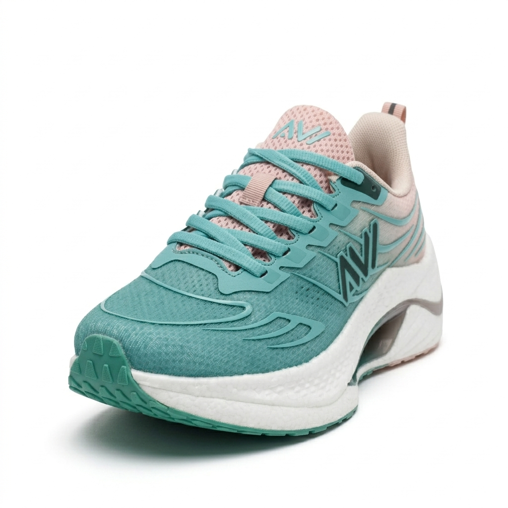 AVI Women Running Lacing Shoes Green