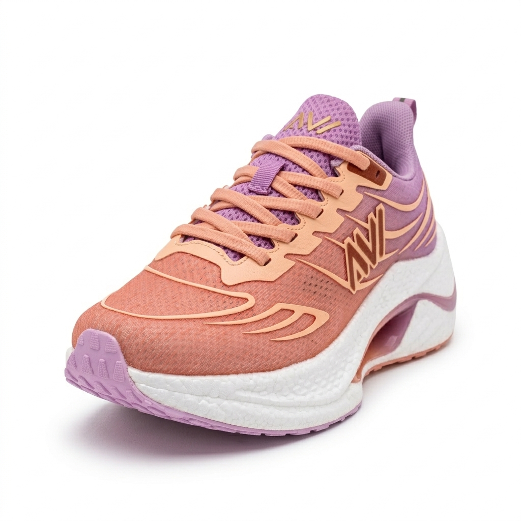 AVI Women Running Lacing Shoes Orange