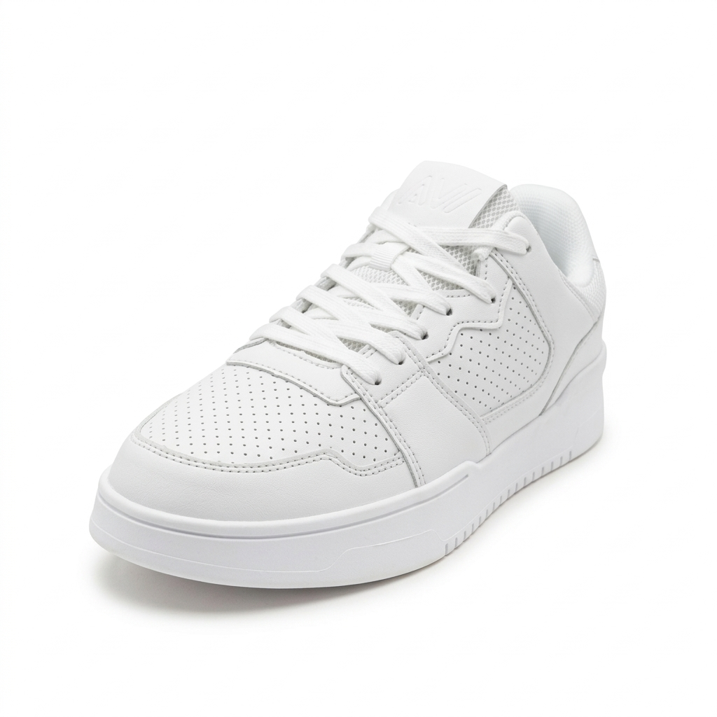 AVI Unisex Casual Lacing Shoes White
