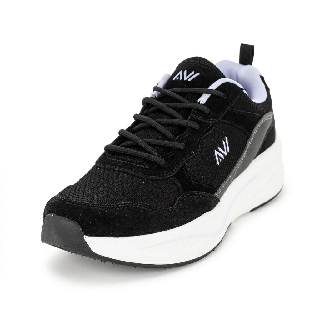 AVI Women Running Lacing Shoes Black