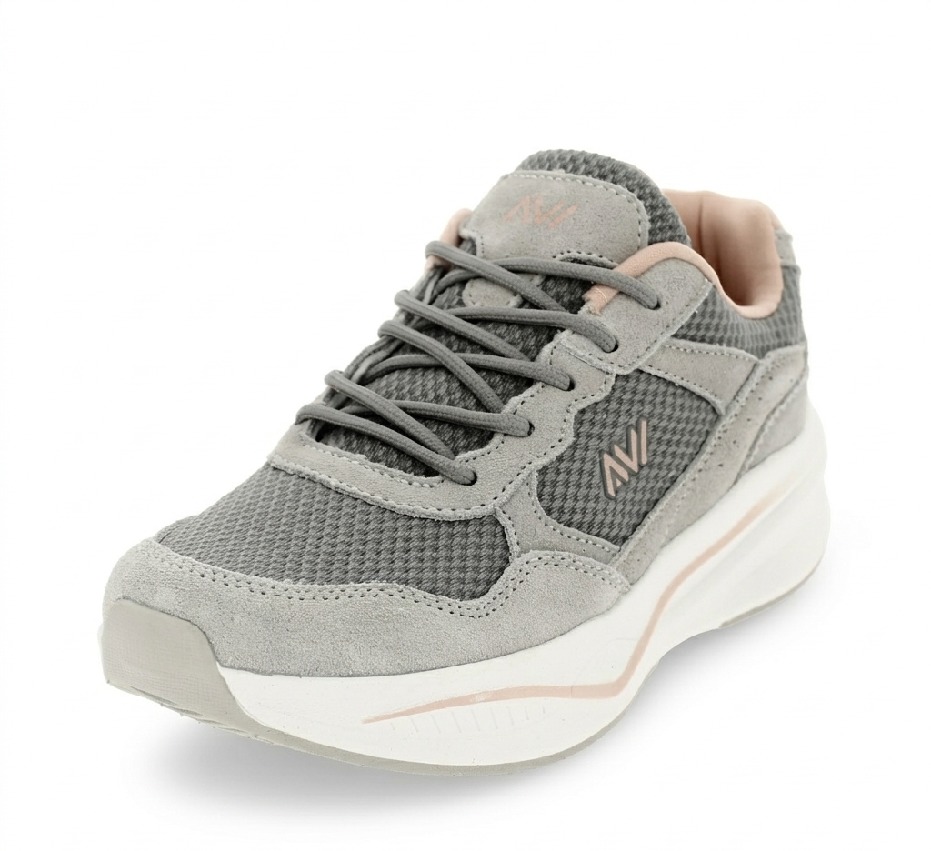 AVI Women Running Lacing Shoes Gray