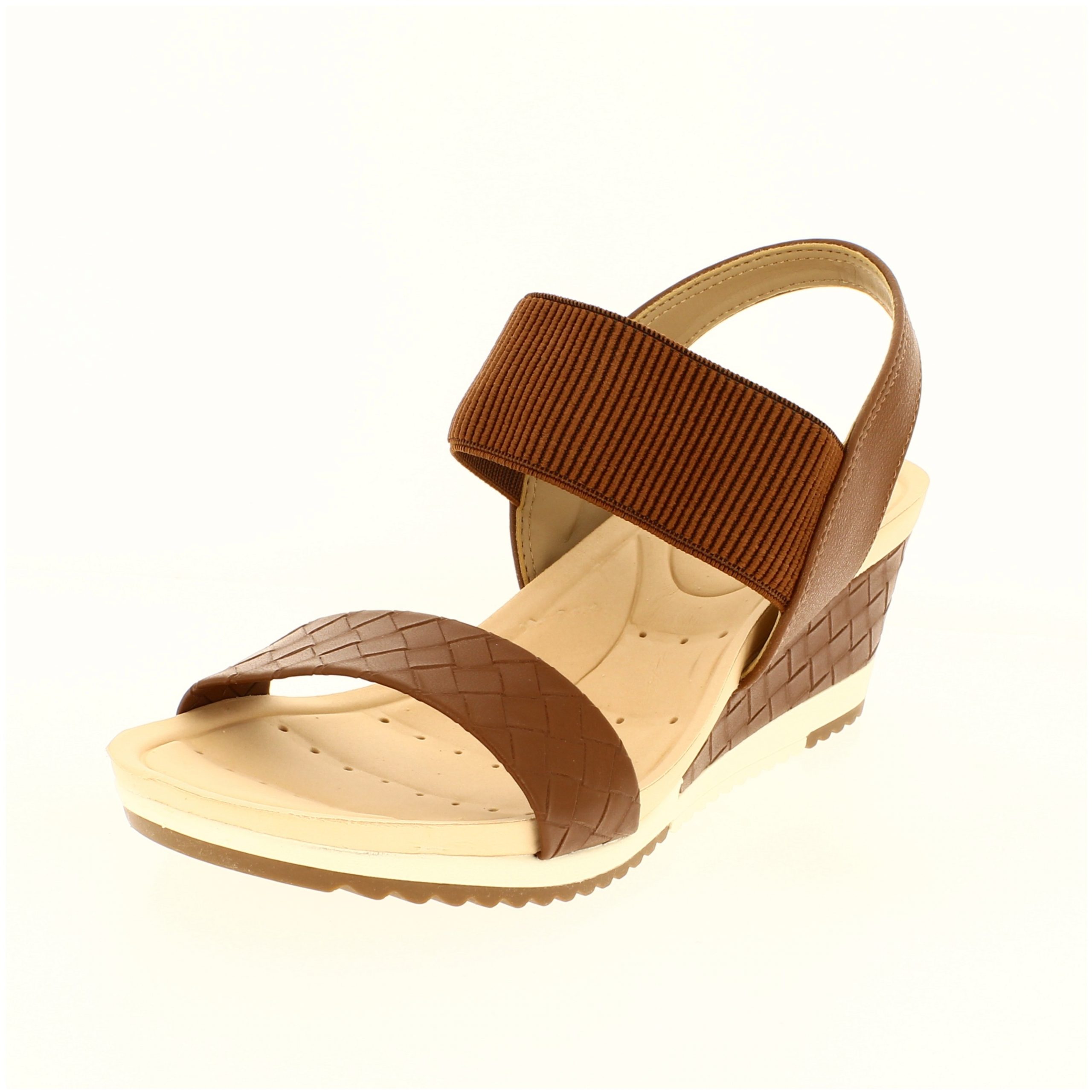 MODARE Women Casual Slip-on Heels HAZELNUT