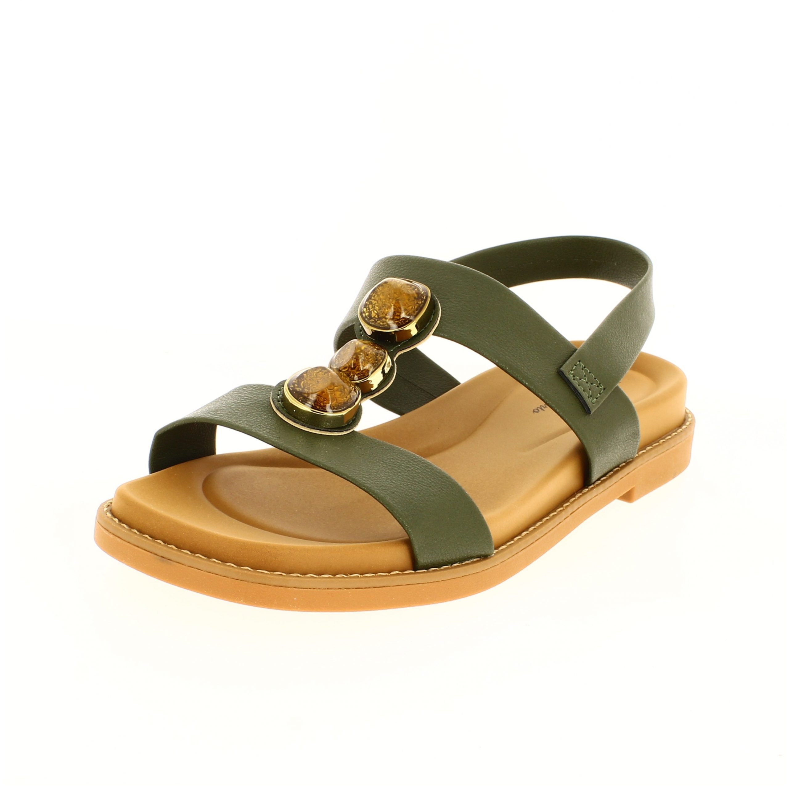 MODARE Women Casual FLATS Sandals OLIVE
