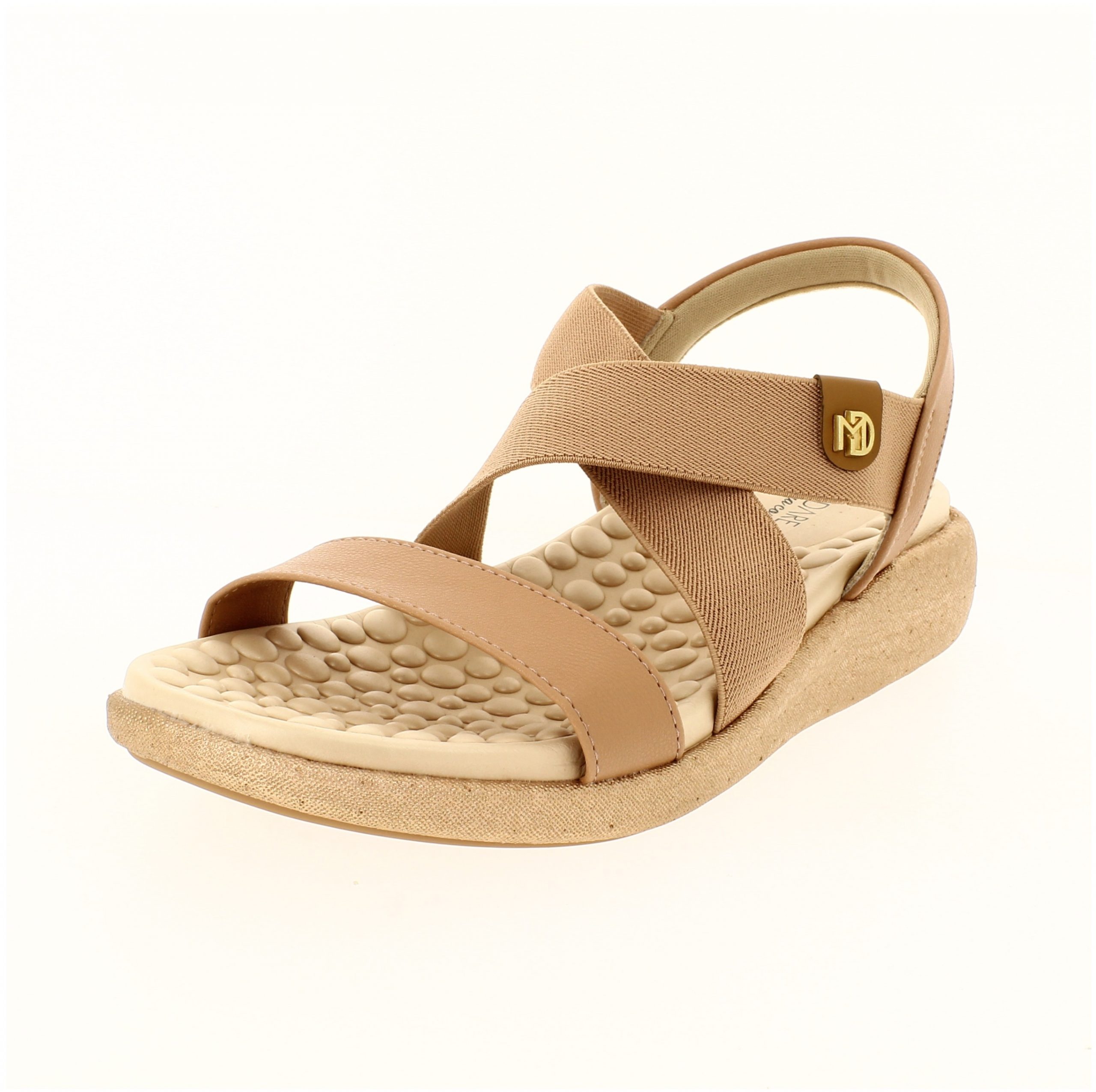 MODARE Women Casual FLATS Sandals NUDE / CAMEL