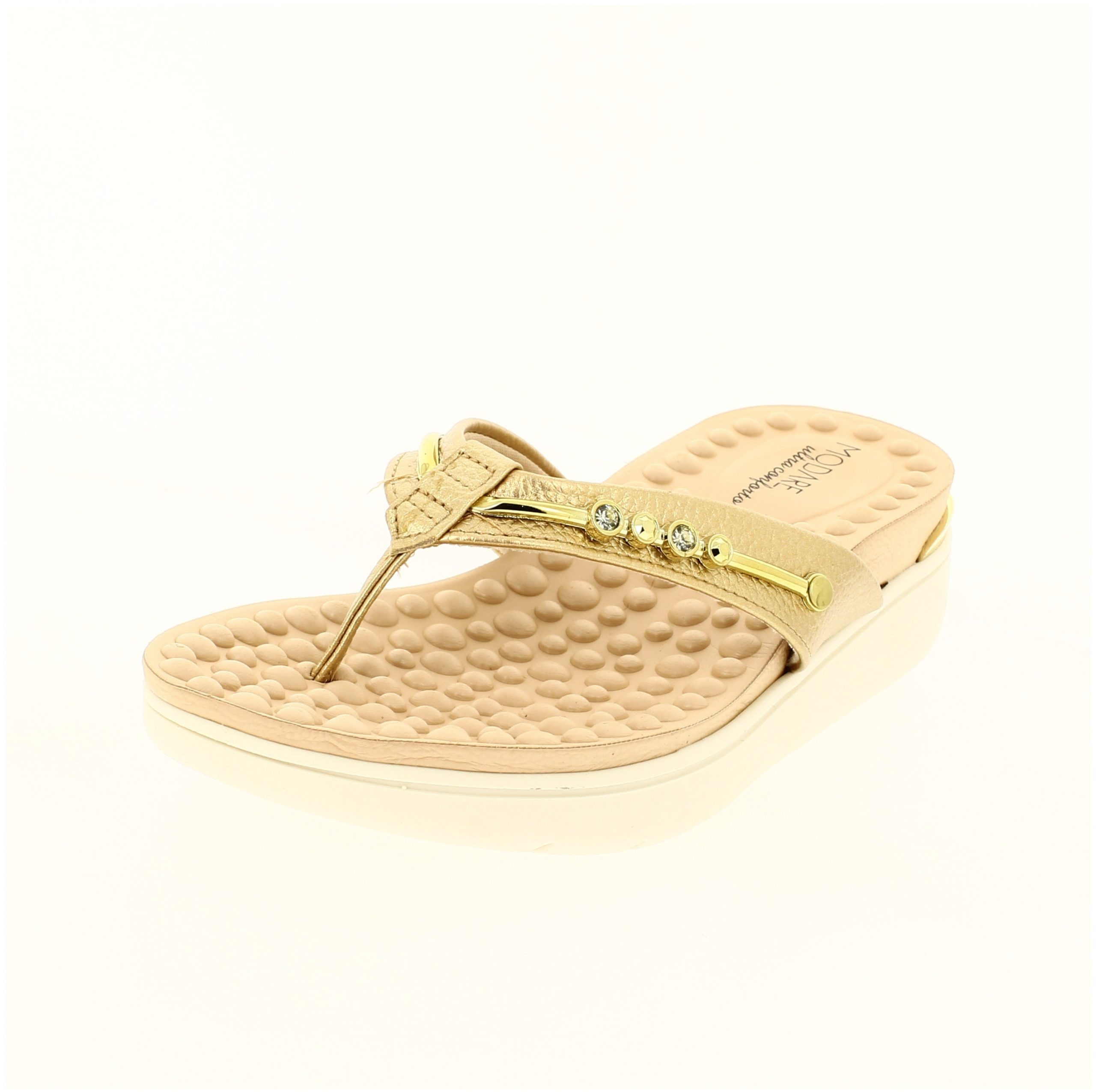 MODARE Women Casual Slip-on Slippers GOLD