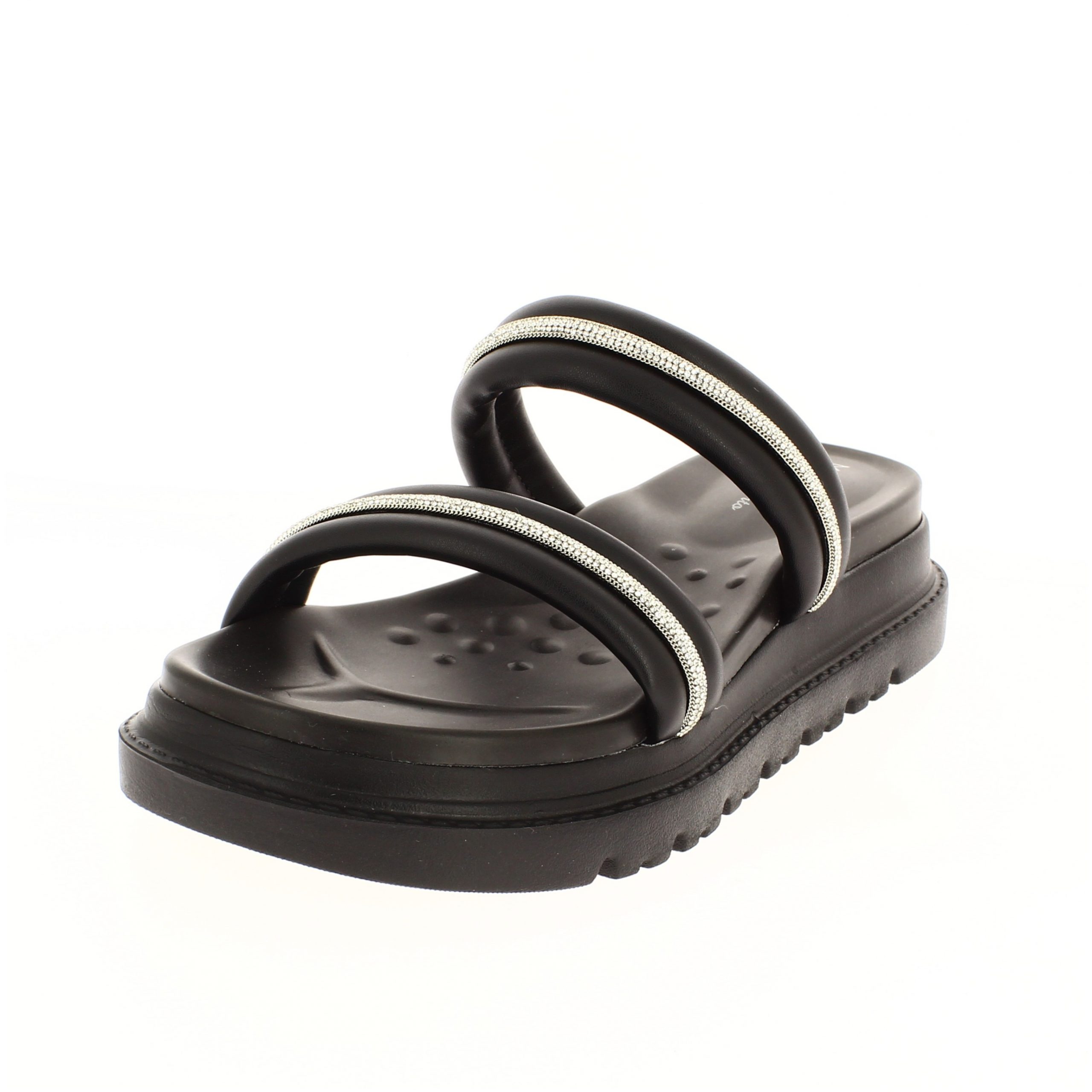 MODARE Women Casual Slip-on Slippers BLACK