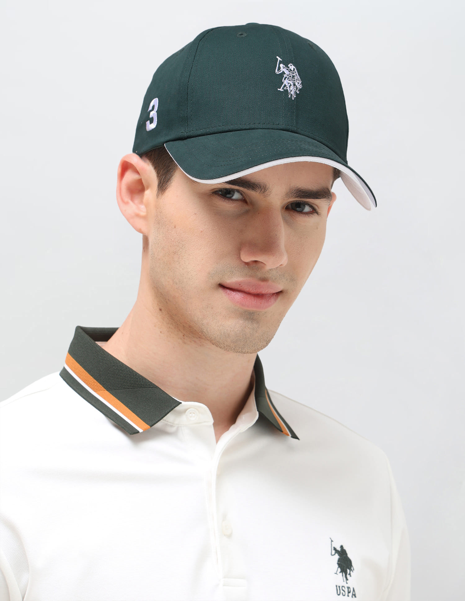 US POLO Men Casual Cap Green