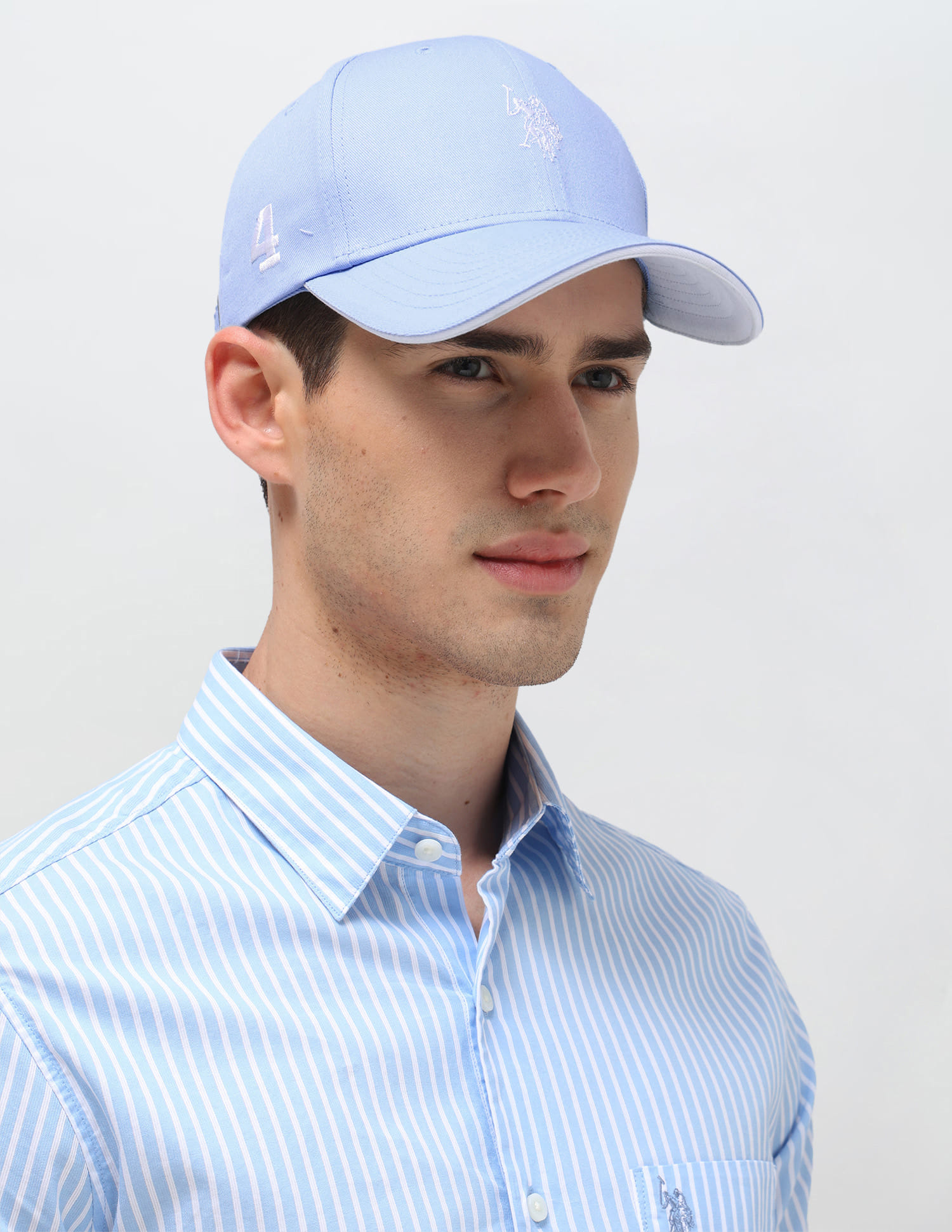 US POLO Men Casual Cap Lt. Blue