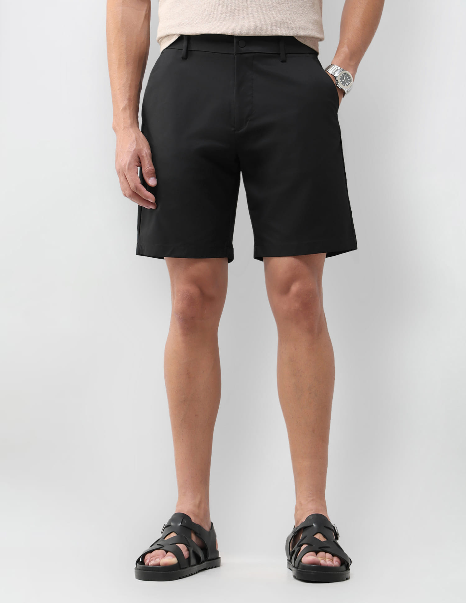 US POLO Men Casual Shorts Black
