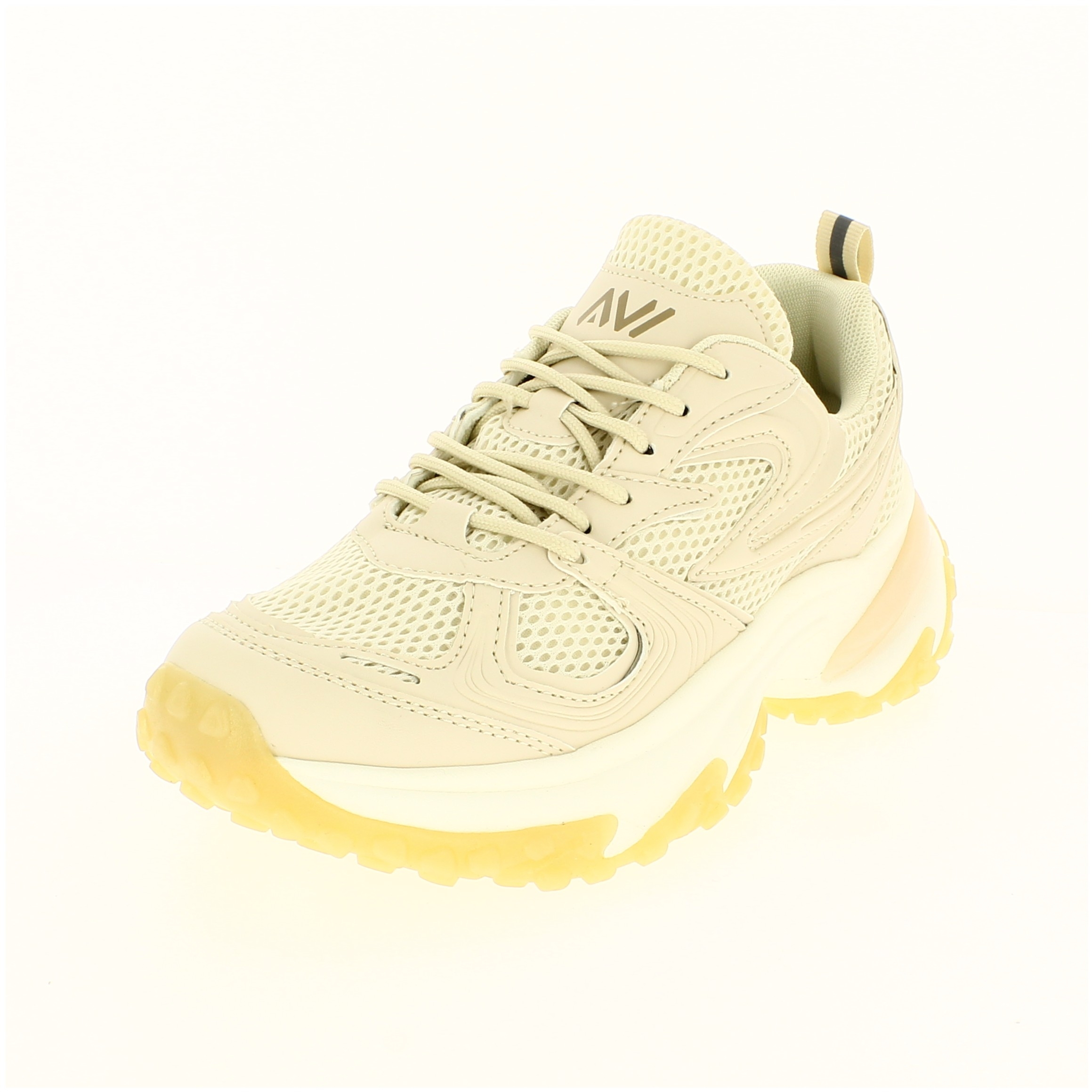 AVI Women Running Lacing Shoe Cream