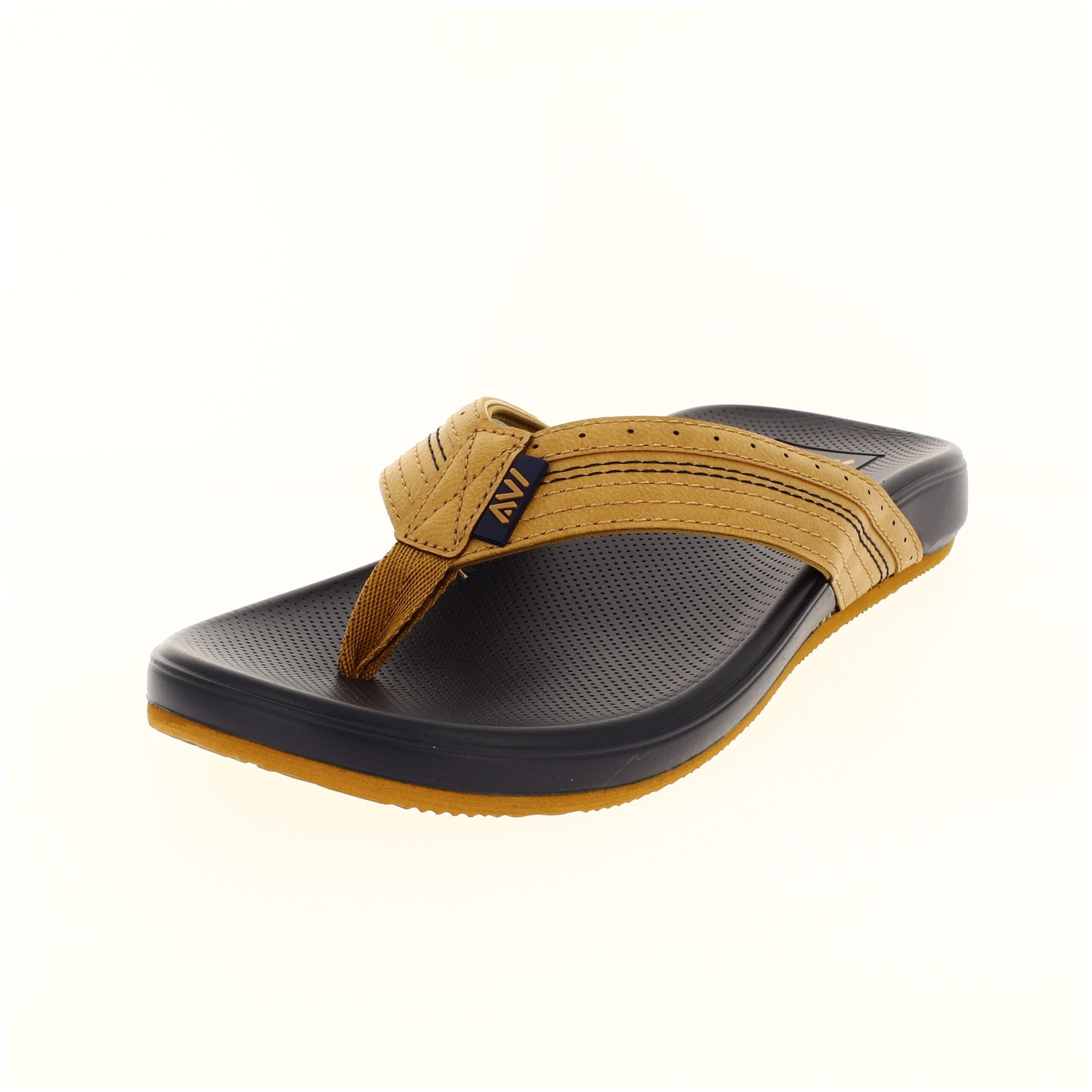 AVI Men Casual Two Strap Slipper Blue