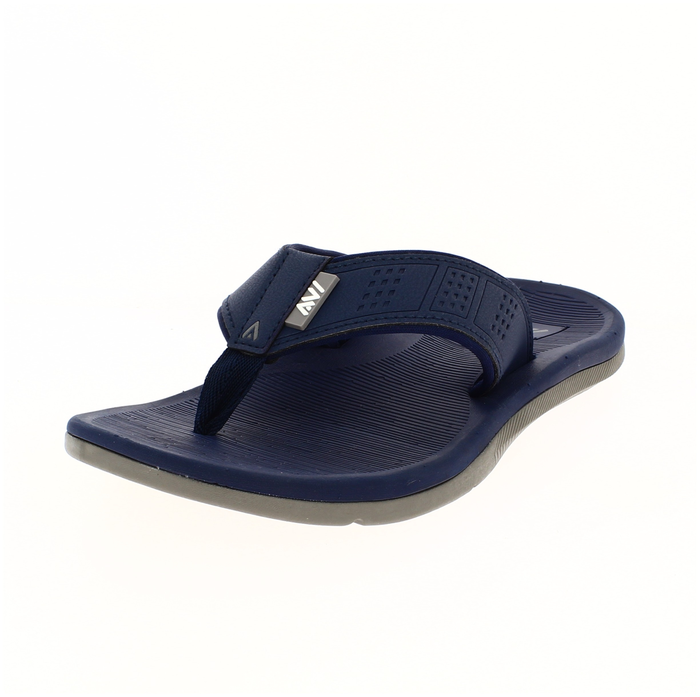 AVI Men Casual Two Strap Slipper Blue
