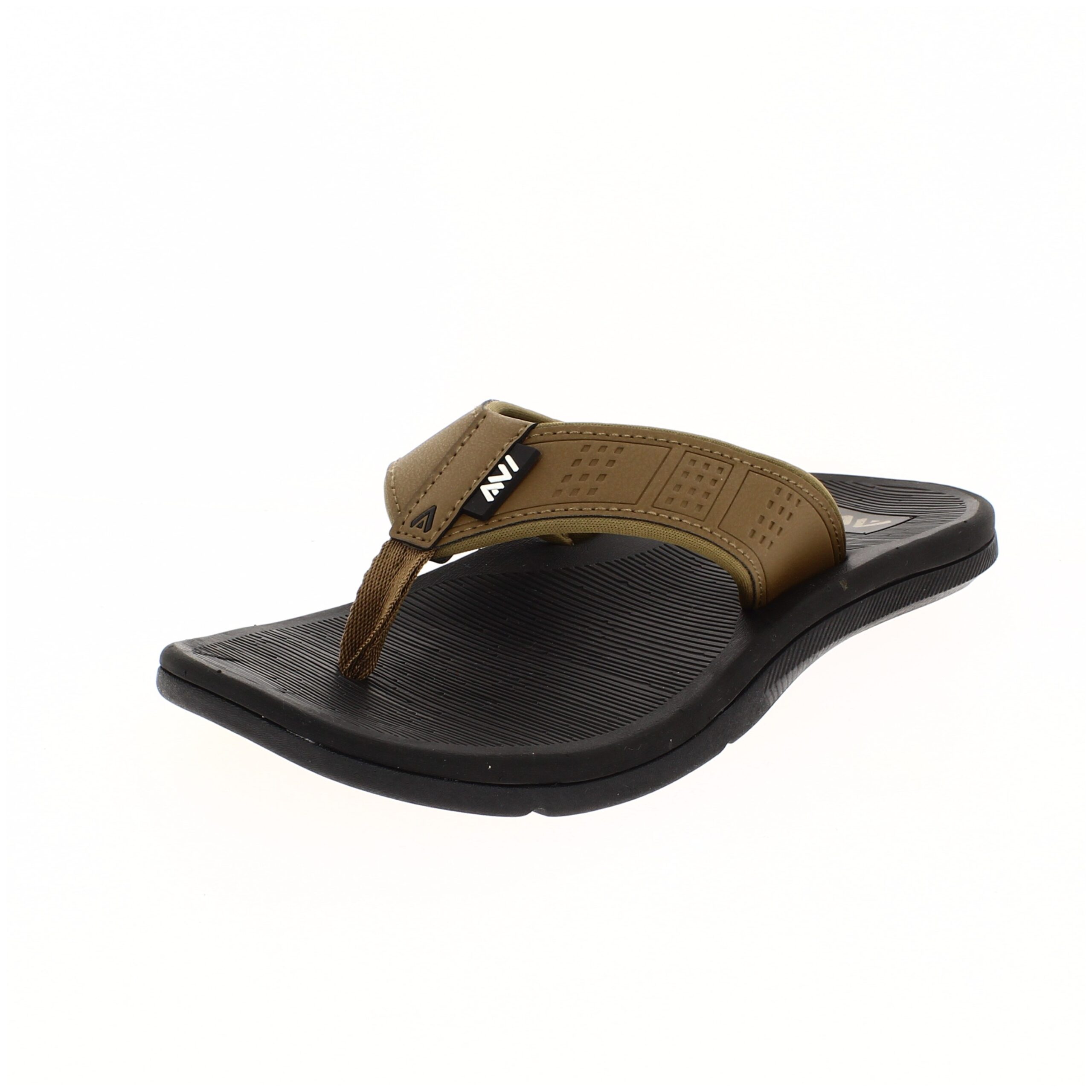 AVI Men Casual Two Strap Slipper Brown